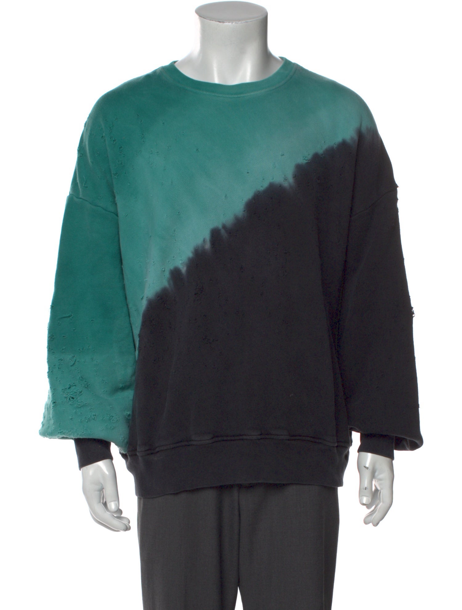Amiri Tie-Dye Print Crew Neck Pullover