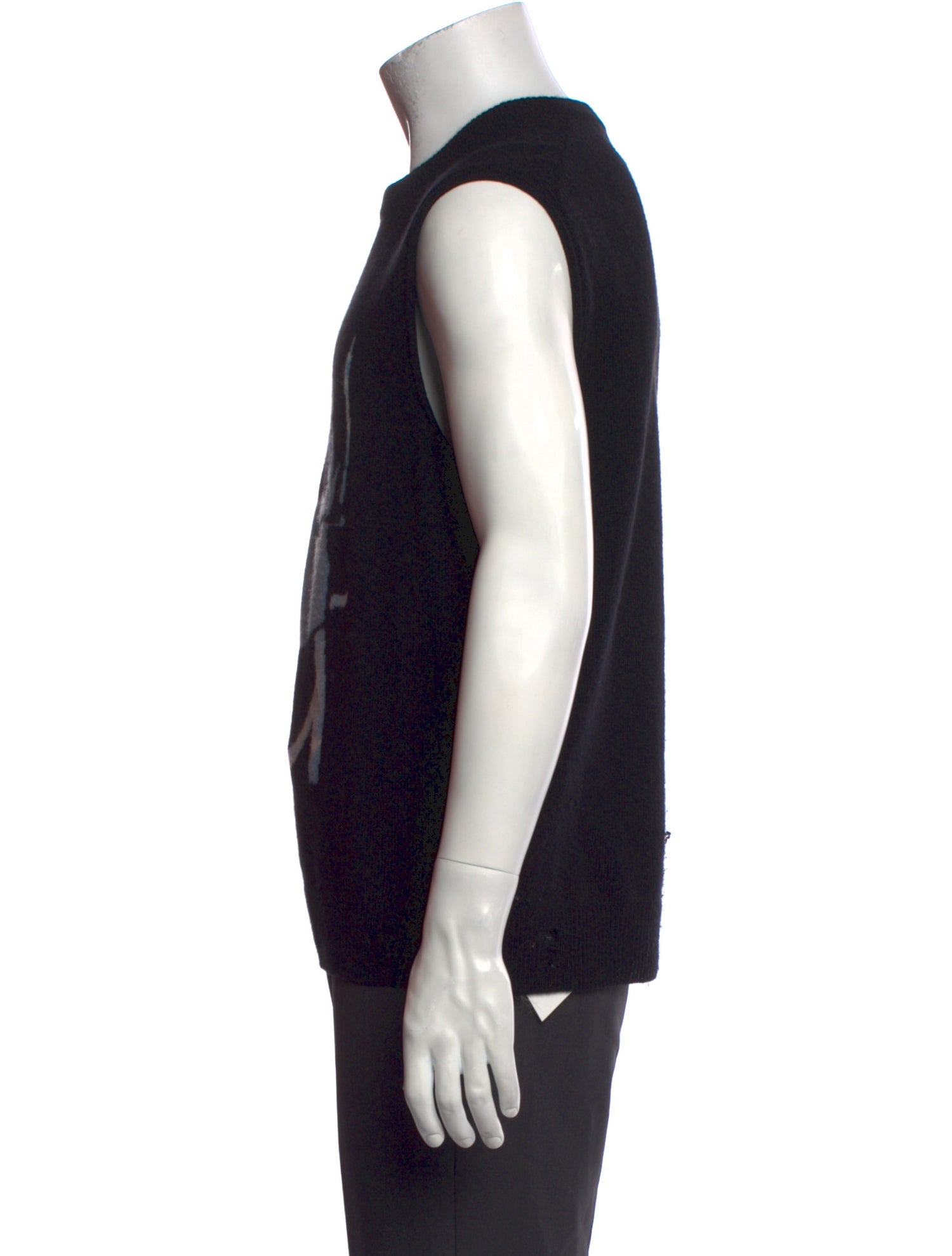 Amiri Graphic Print Crew Neck Sweater Vest