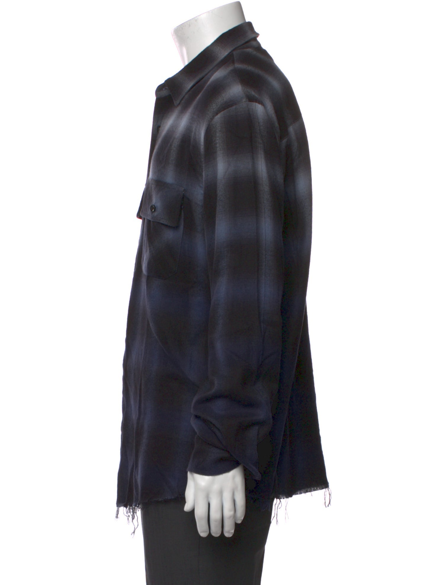 Amiri Plaid Print Long Sleeve Western Shirt