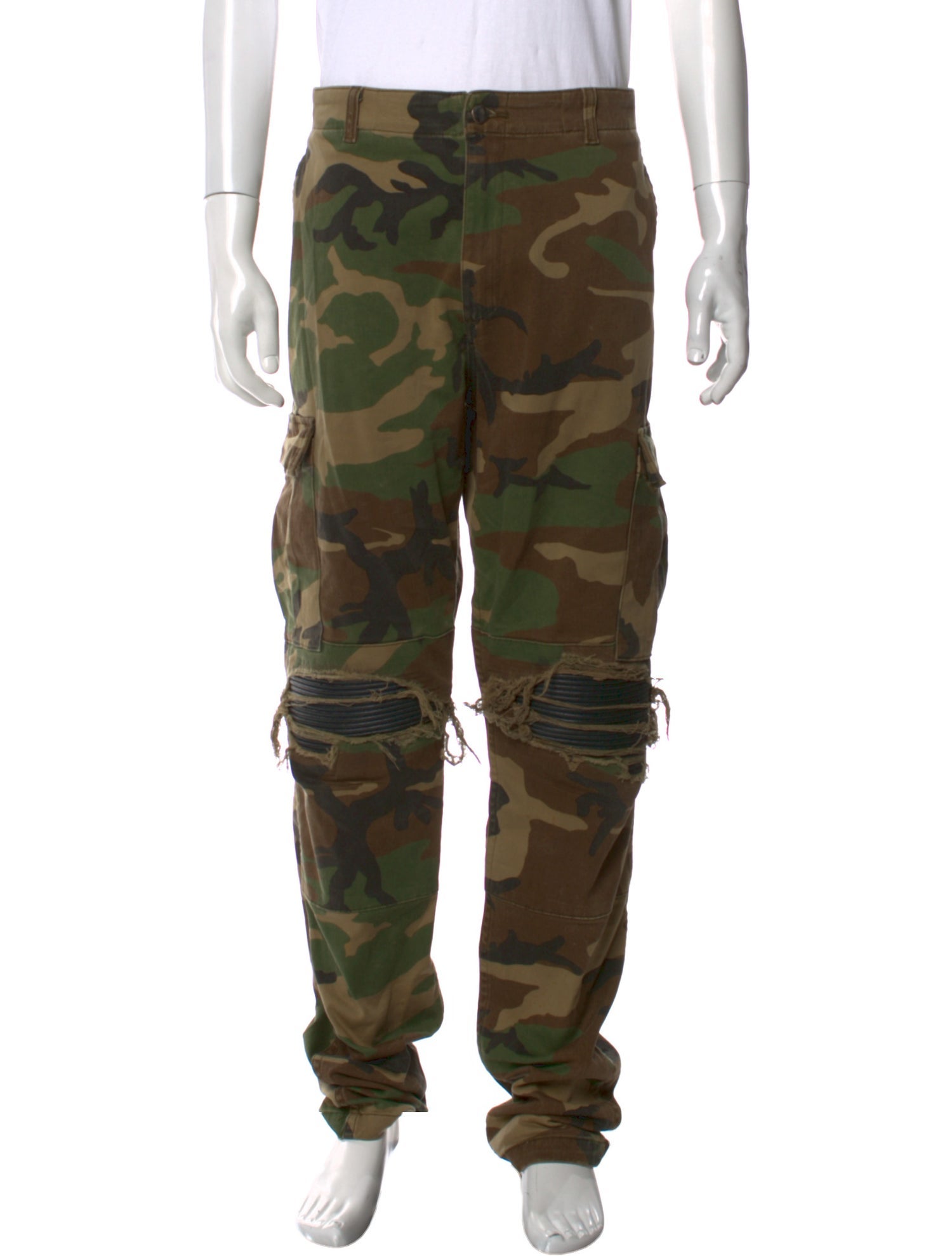 Amiri Camouflage Print Cargo Pants