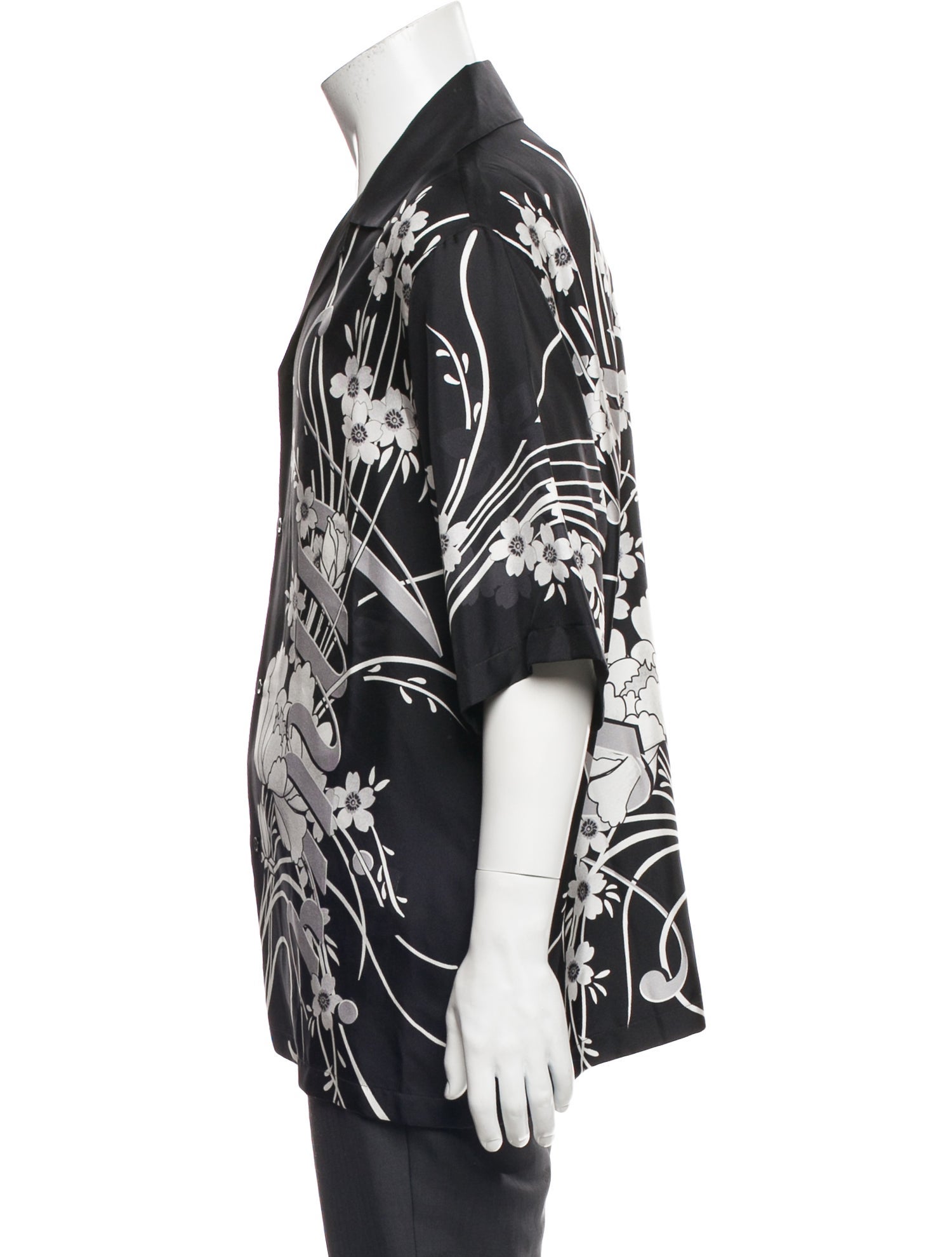 Amiri Silk Floral Print Shirt w/ Tags