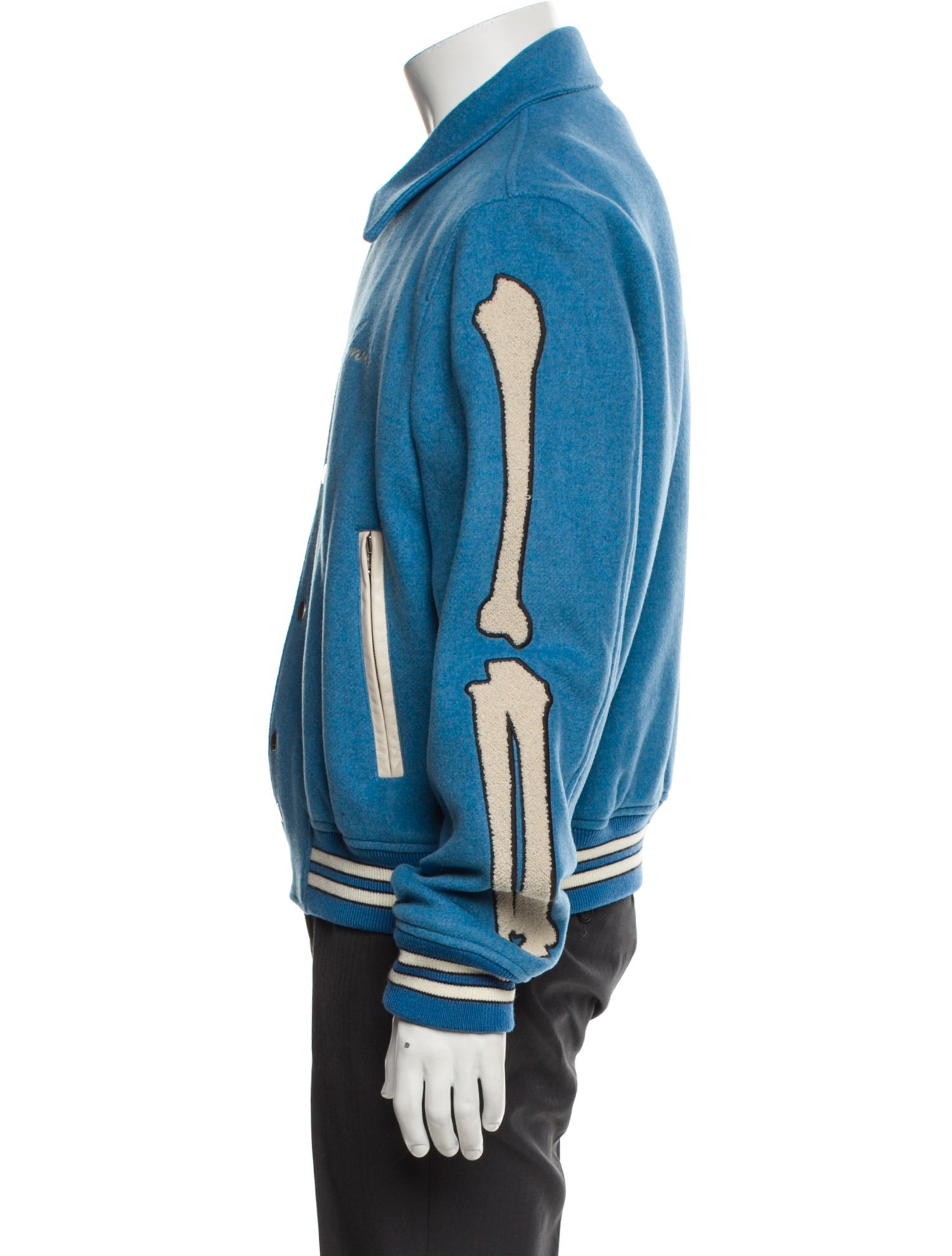 Amiri Wool Striped Varsity Jacket