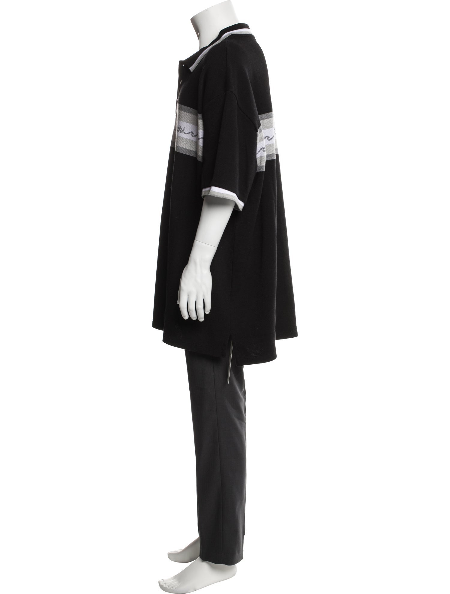 Amiri Graphic Print Collar Polo Shirt