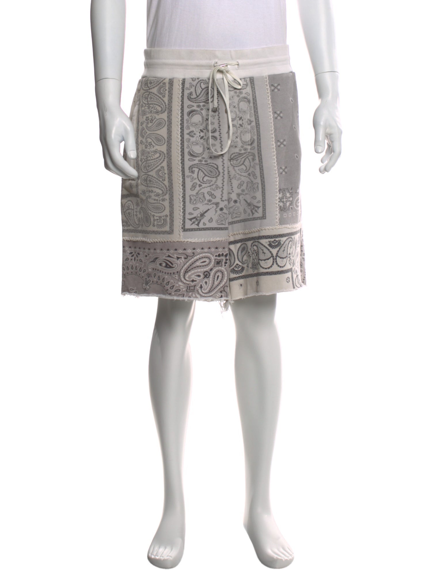 Amiri Paisley Print Jogger Shorts