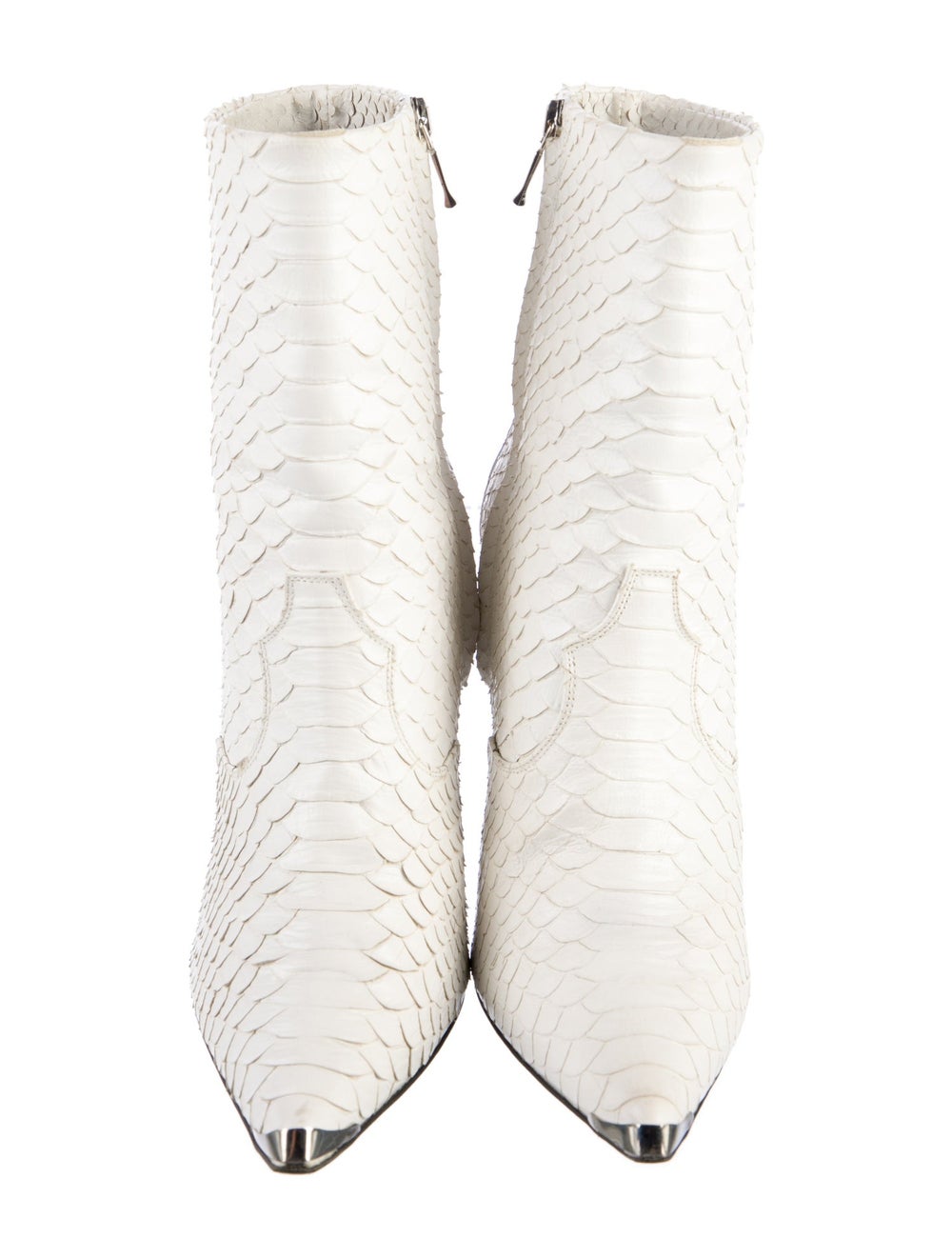Amiri Python Knee-High Boots White Pointed-Toes C… - image 3