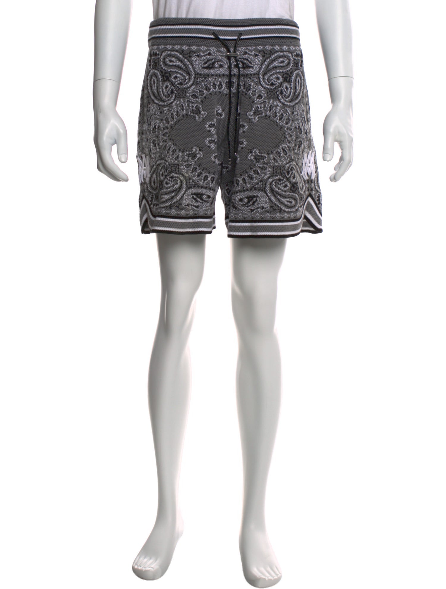 Amiri Paisley Print Jogger Shorts