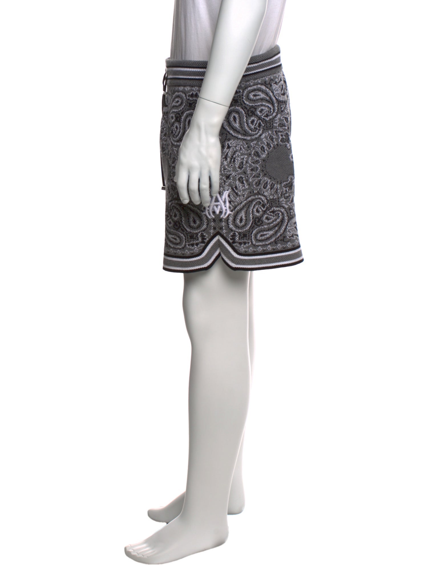 Amiri Paisley Print Jogger Shorts