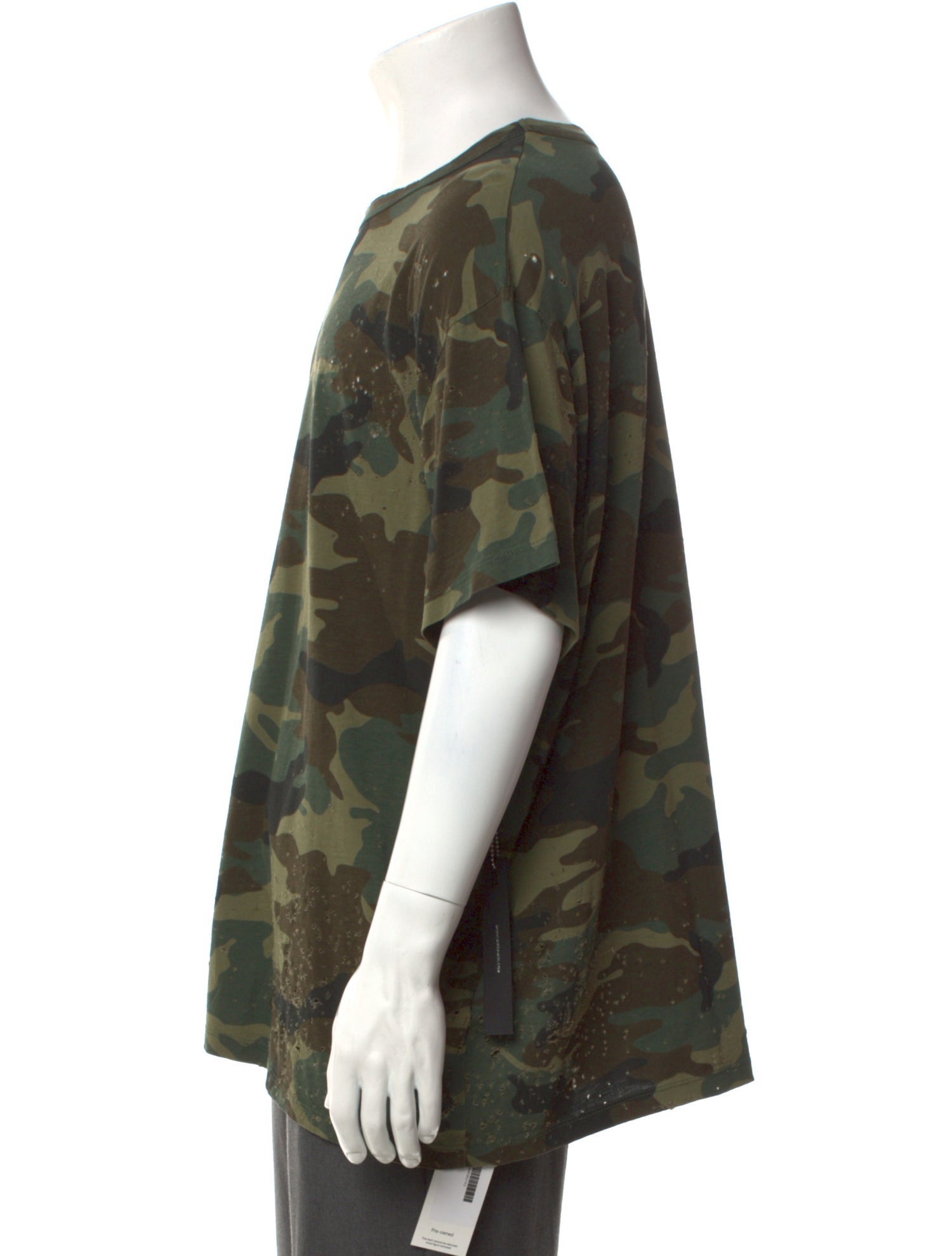 Amiri Camouflage Print Crew Neck T-Shirt w/ Tags