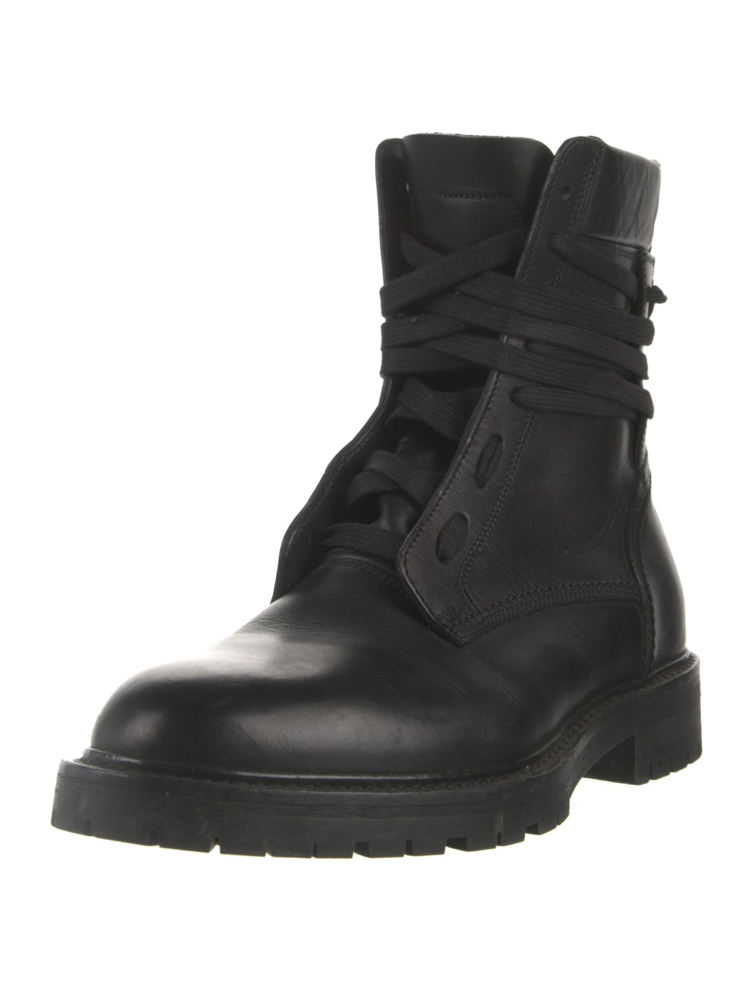 Amiri Leather Combat Boots