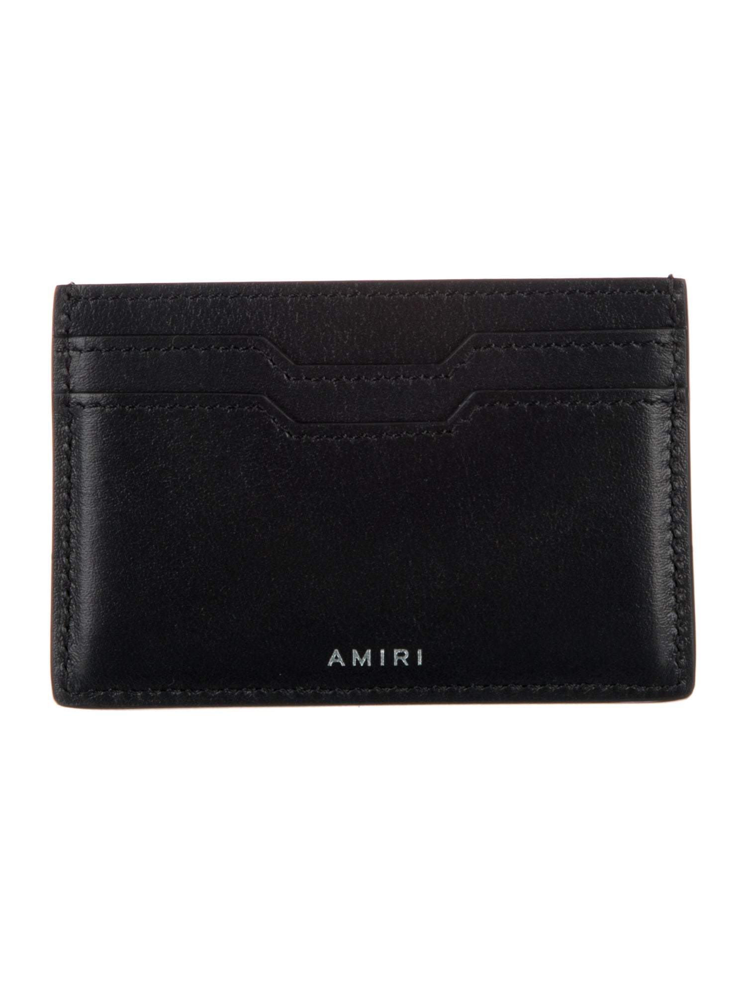 Amiri Leather Graphic Print Card Holder