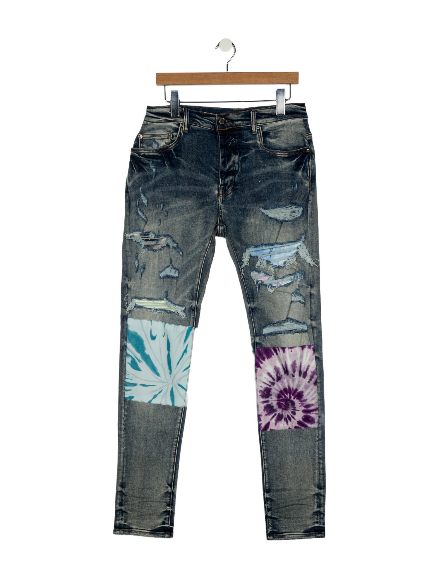 Amiri High-Rise Straight Leg Jeans