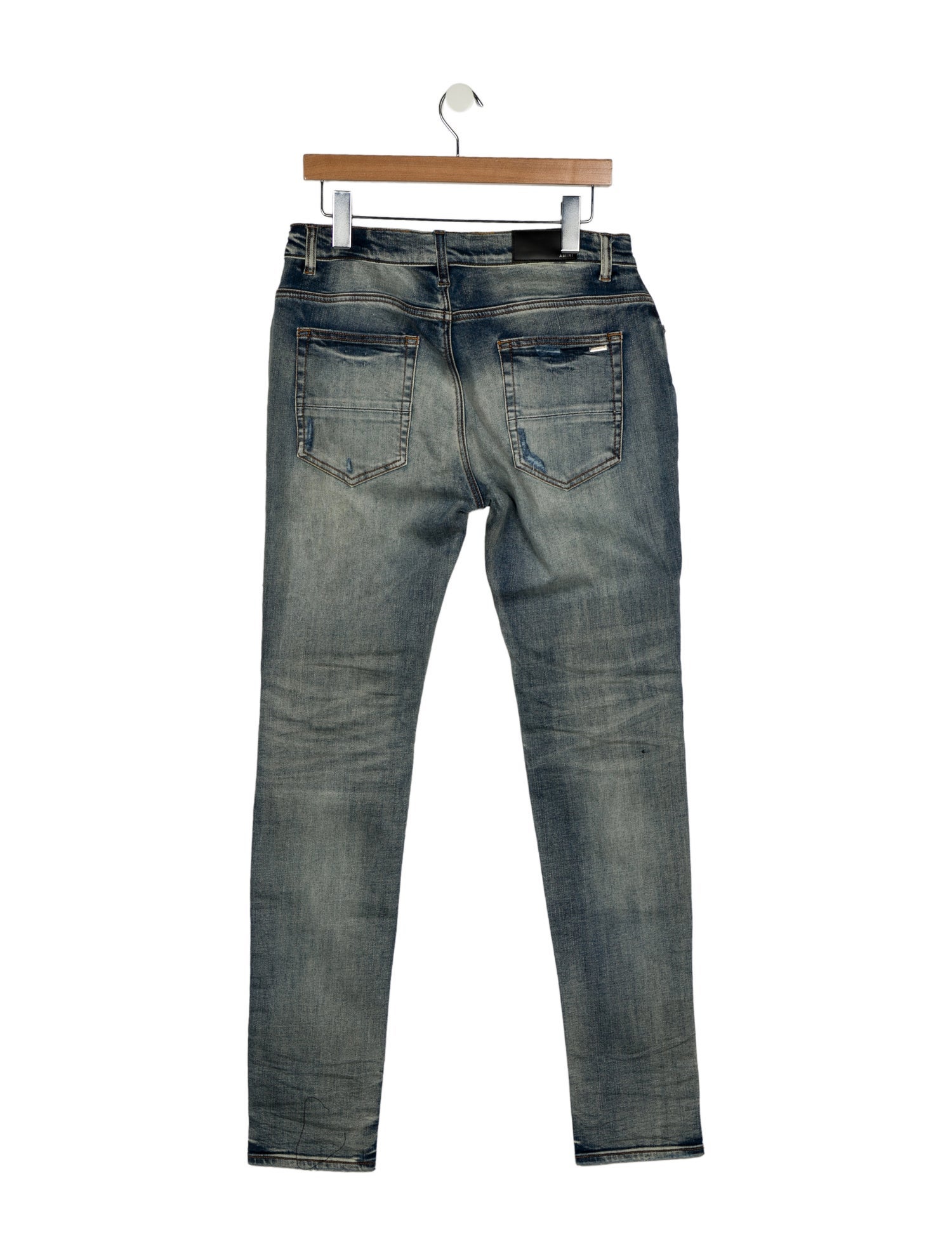 Amiri High-Rise Straight Leg Jeans