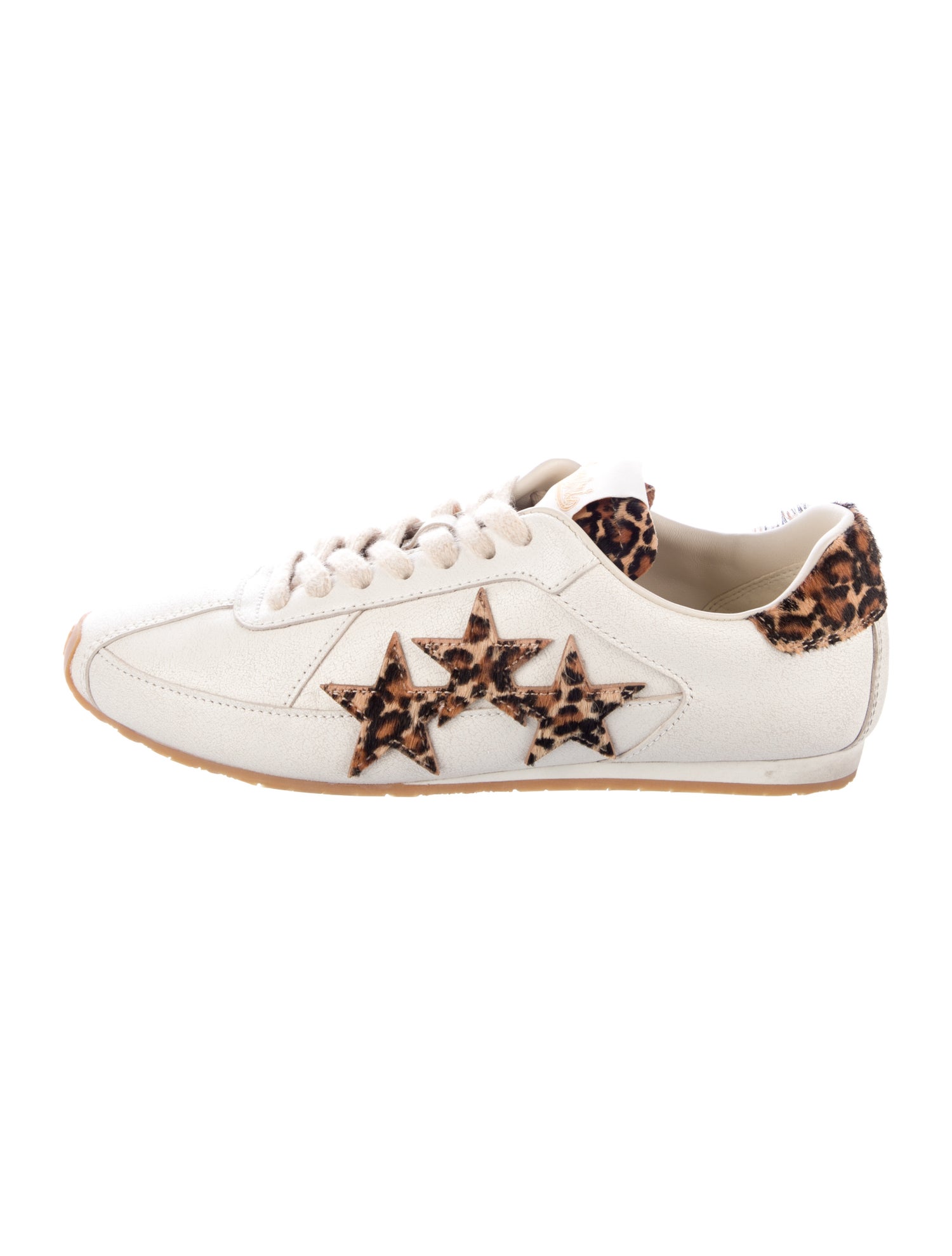 Amiri Leather Animal Print Sneakers