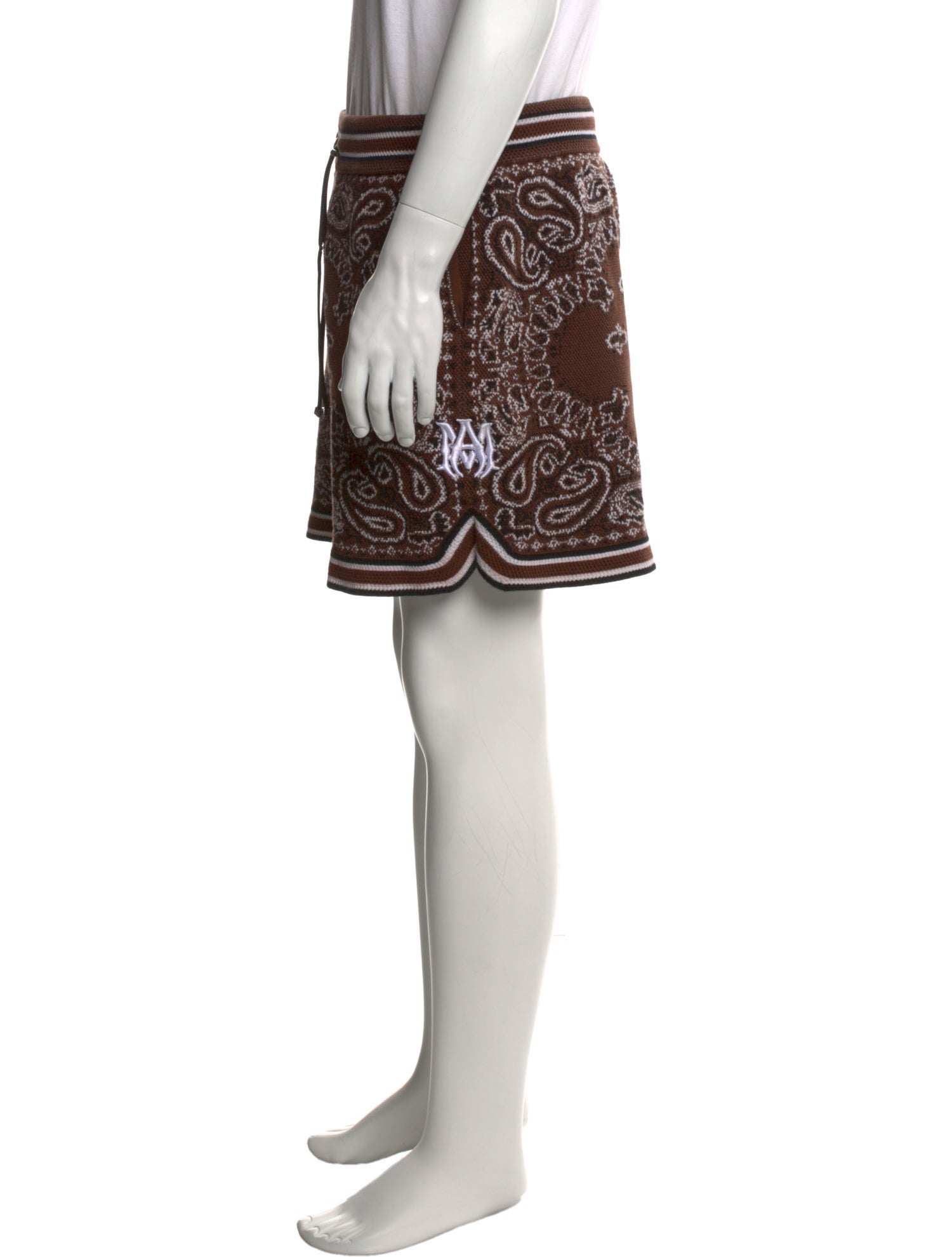 Amiri Paisley Print Jogger Shorts