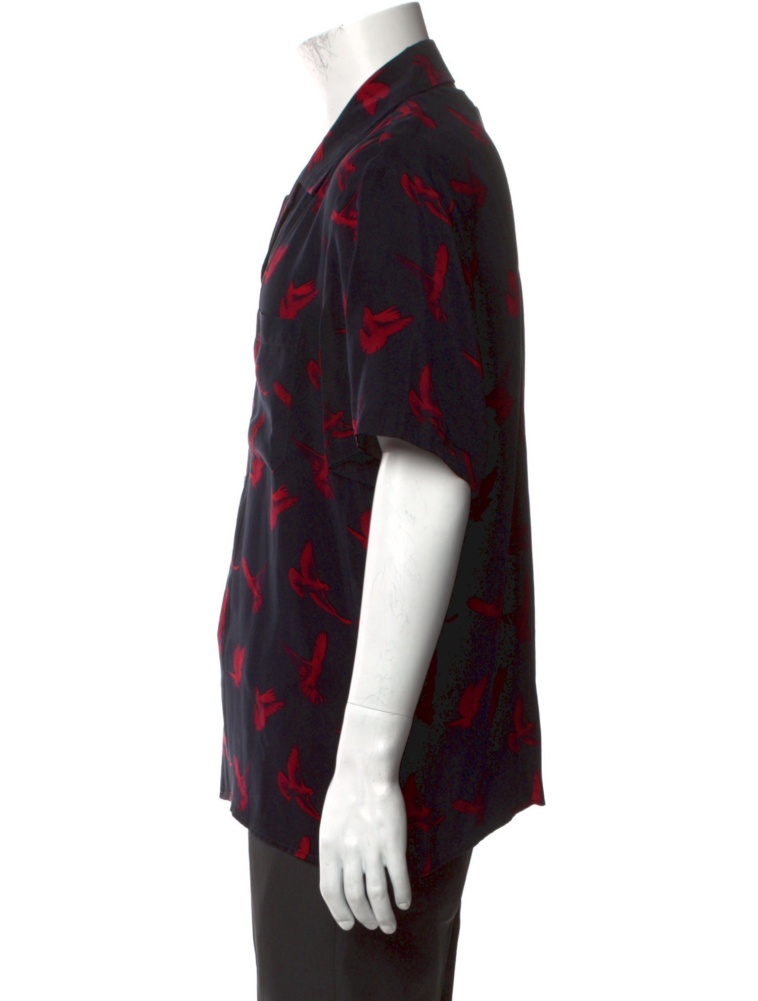 Amiri Floral Print Short Sleeve Shirt