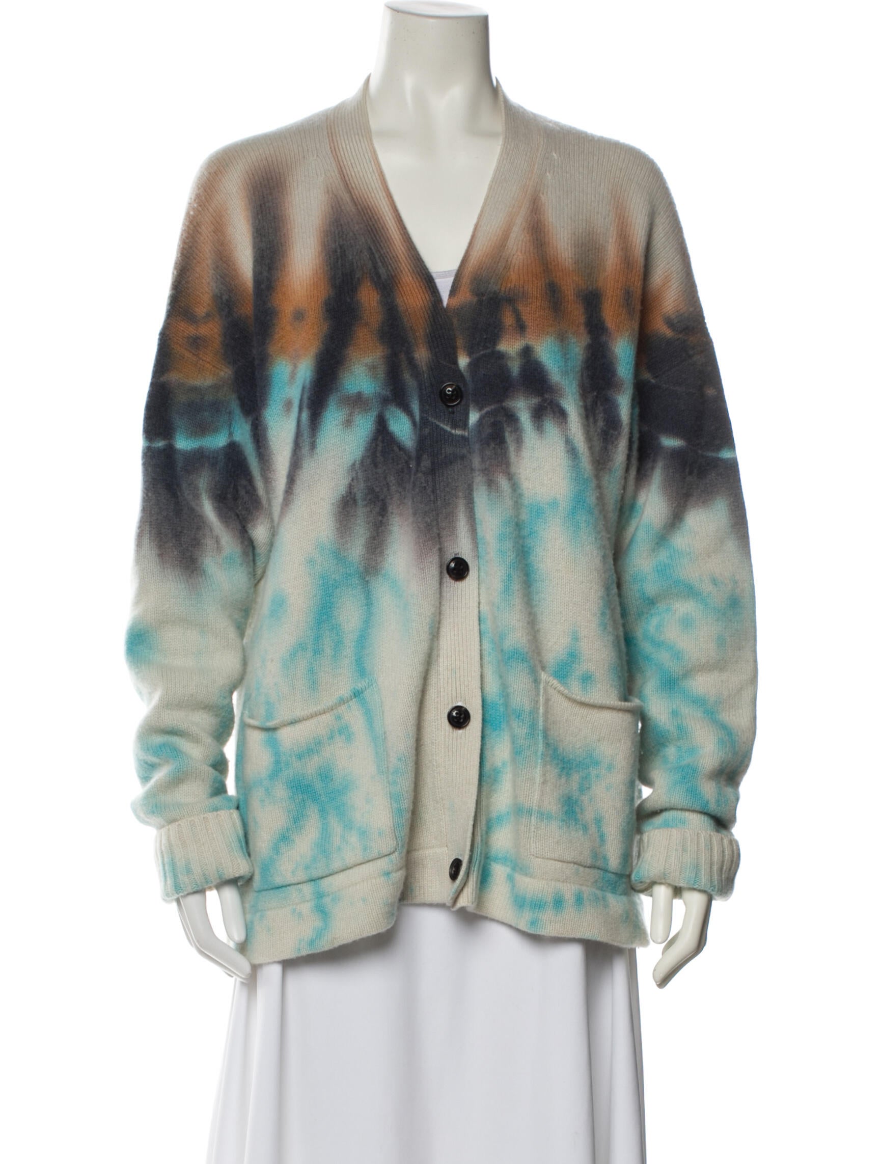 Amiri Cashmere Tie-Dye Print Sweater