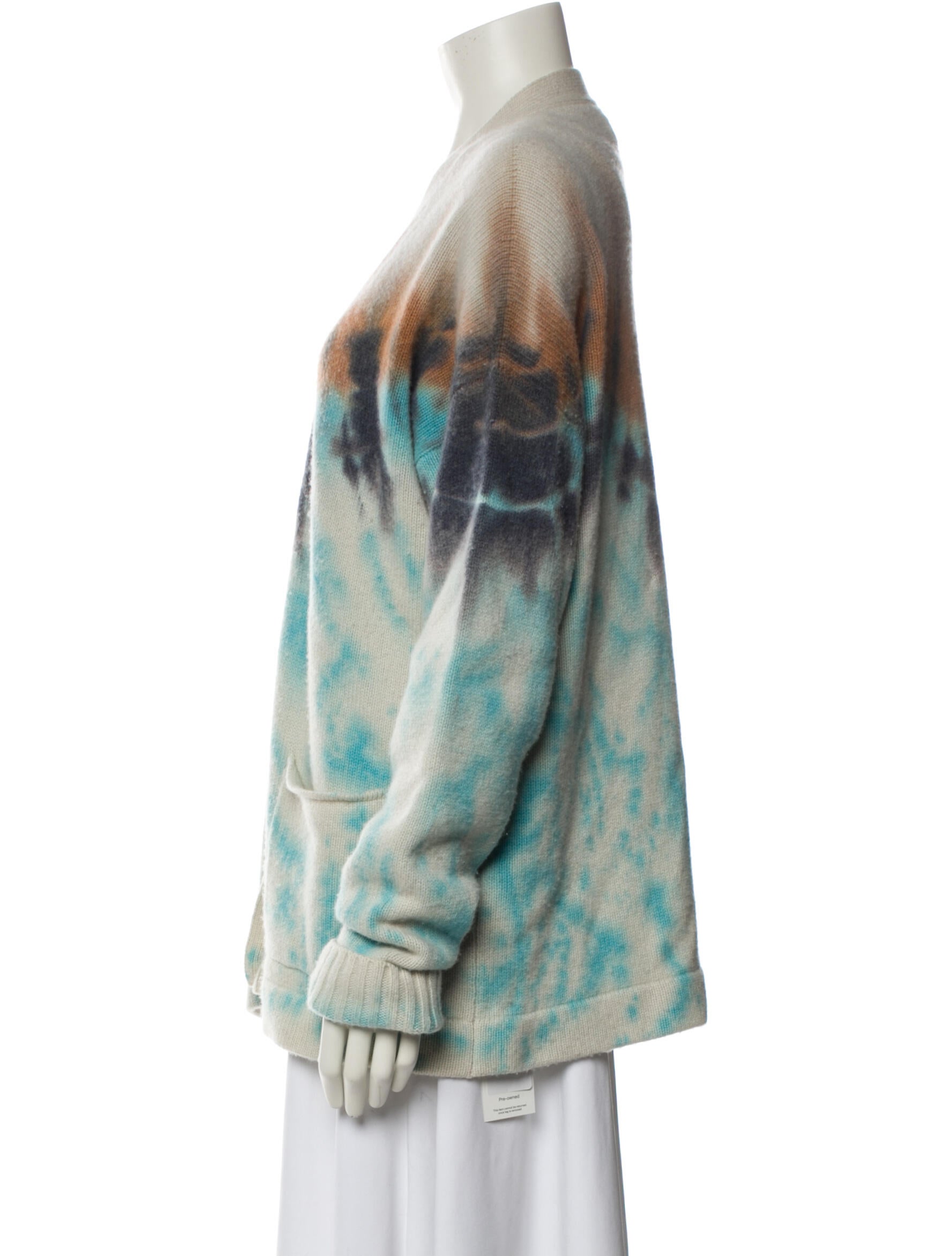 Amiri Cashmere Tie-Dye Print Sweater