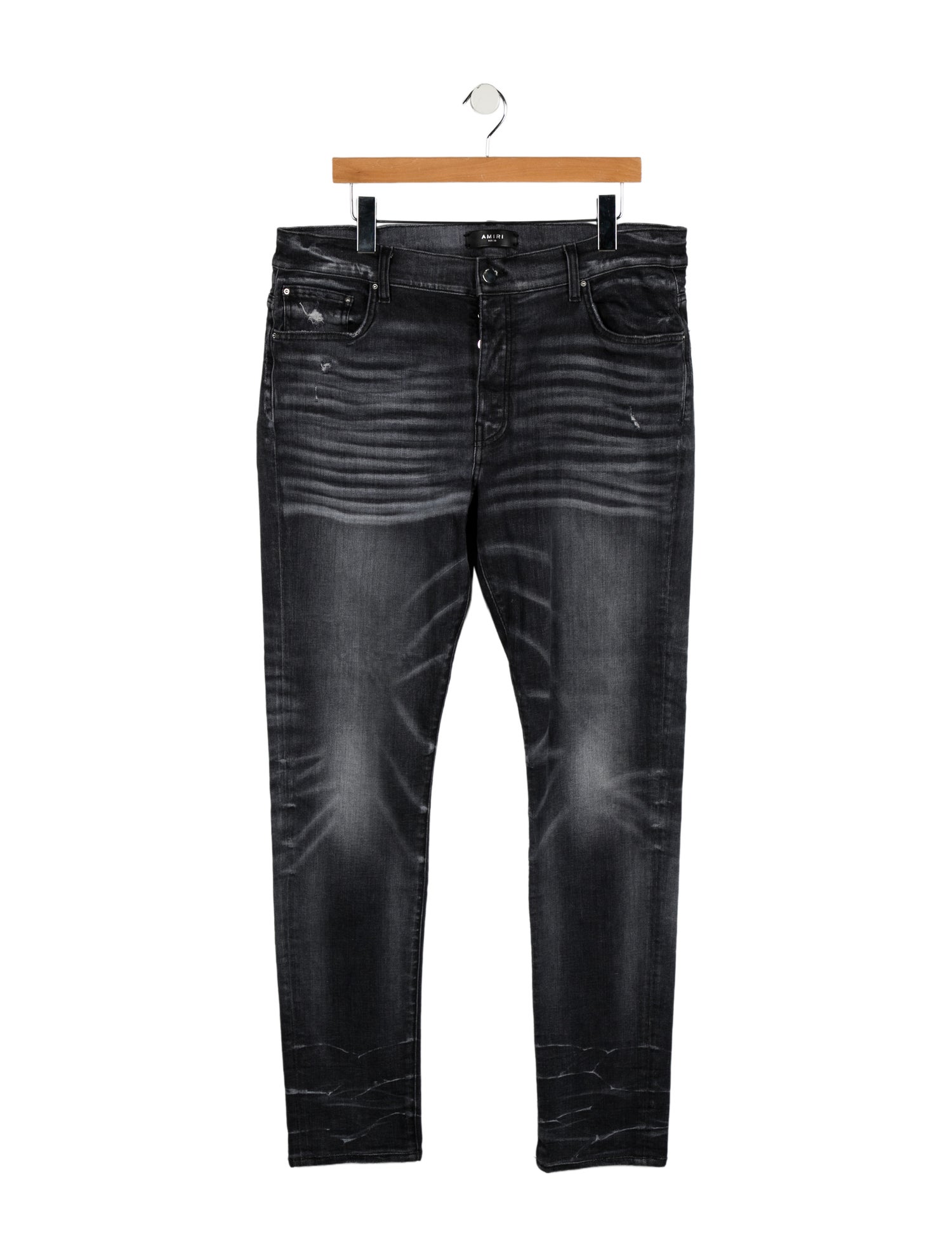 Amiri High-Rise Straight Leg Jeans