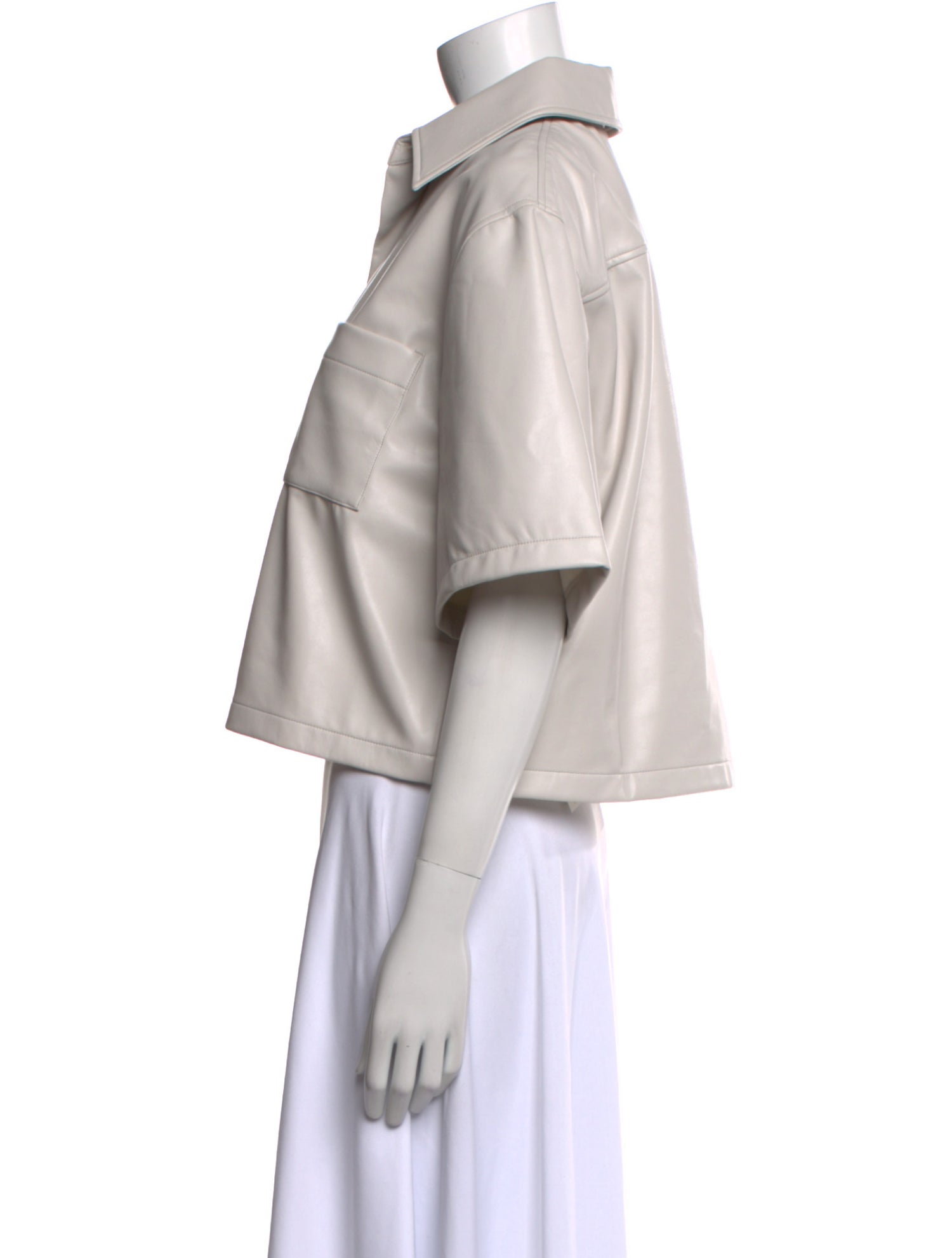 Amiri Short Sleeve Crop Top