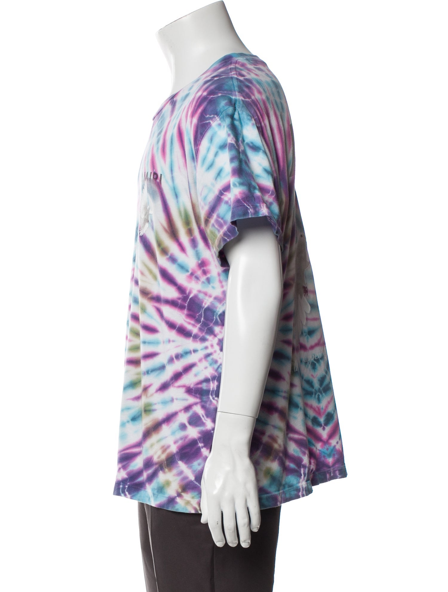 Amiri Tie-Dye Print Crew Neck T-Shirt
