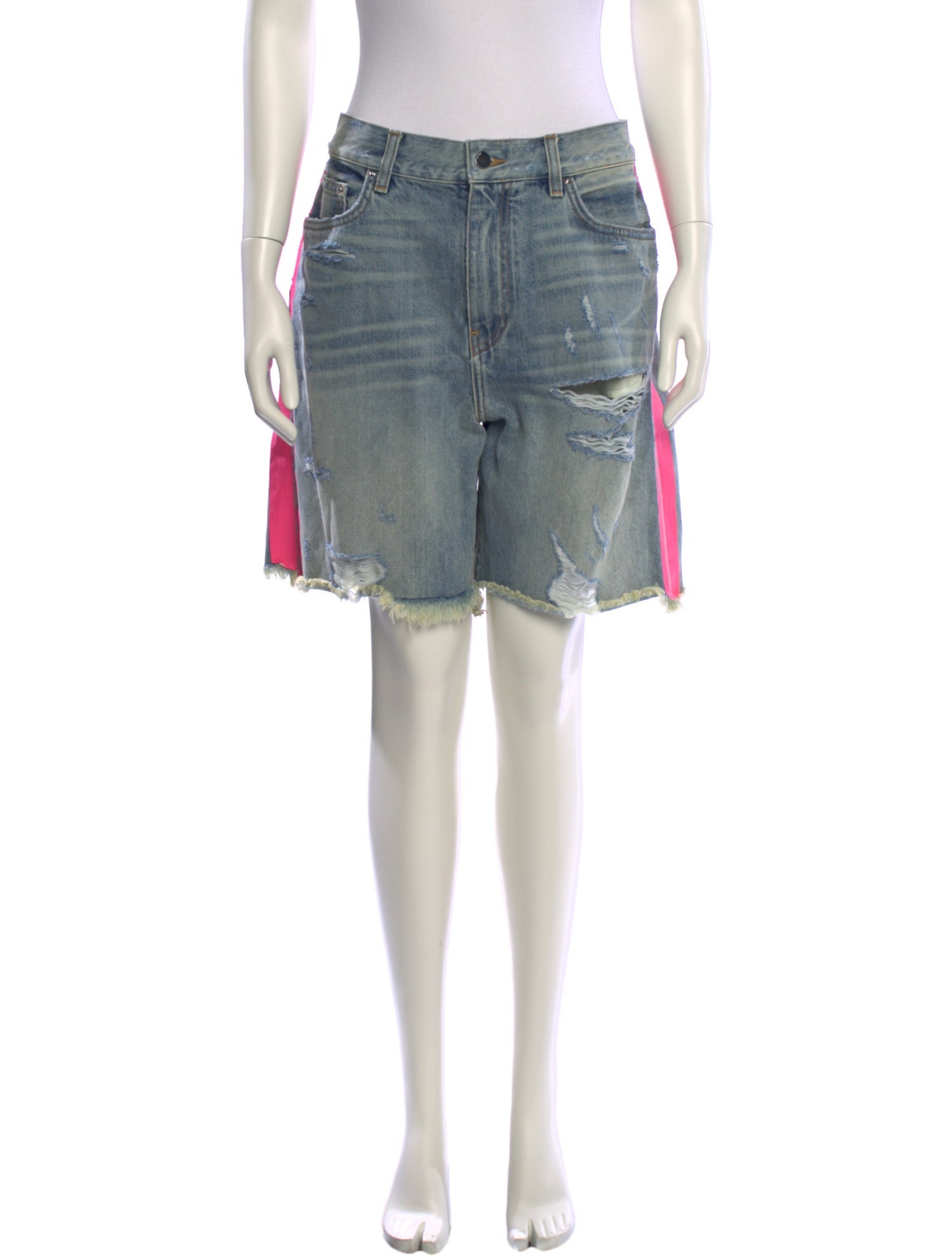 Amiri Striped Knee-Length Shorts