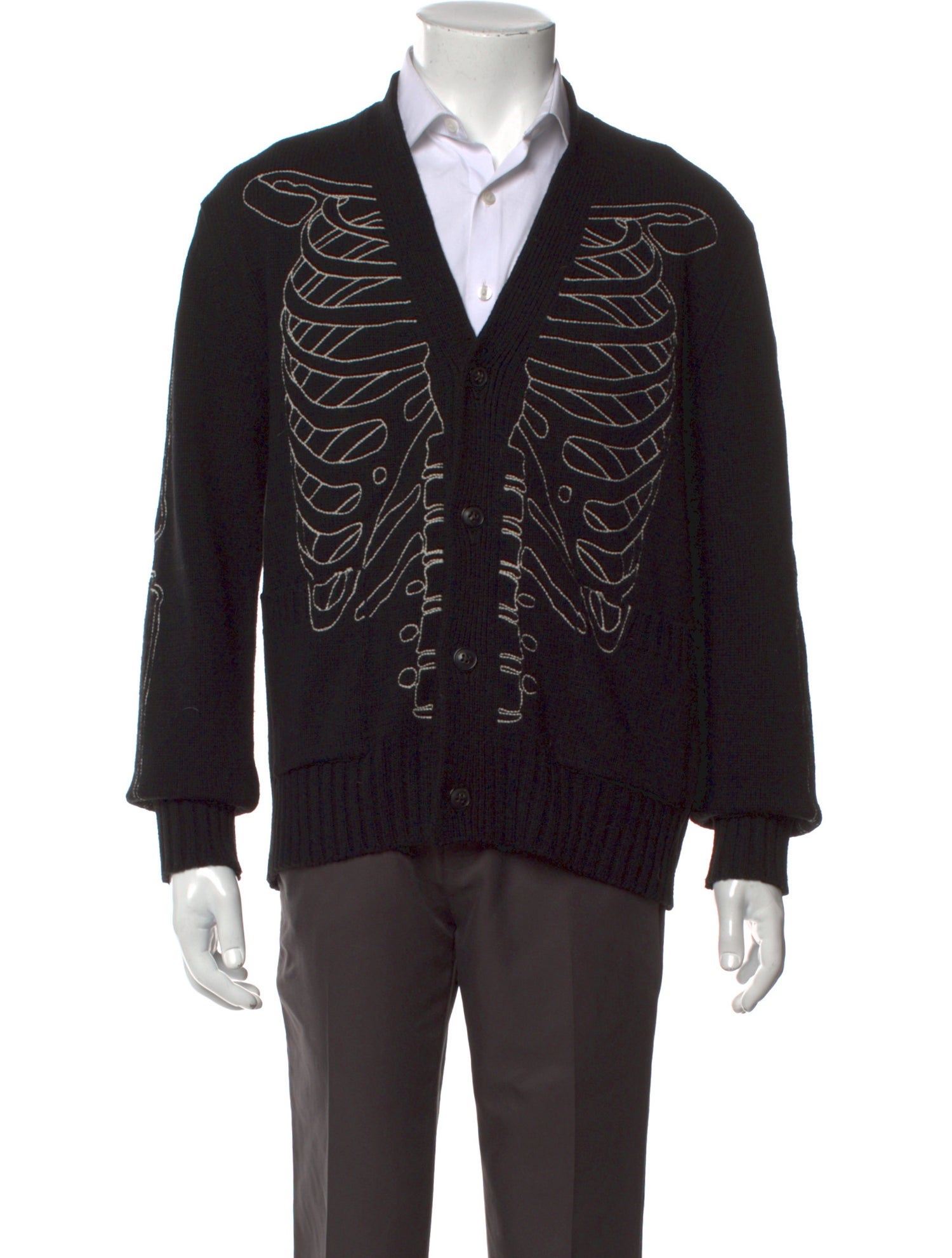 Amiri Graphic Print V-Neck Cardigan