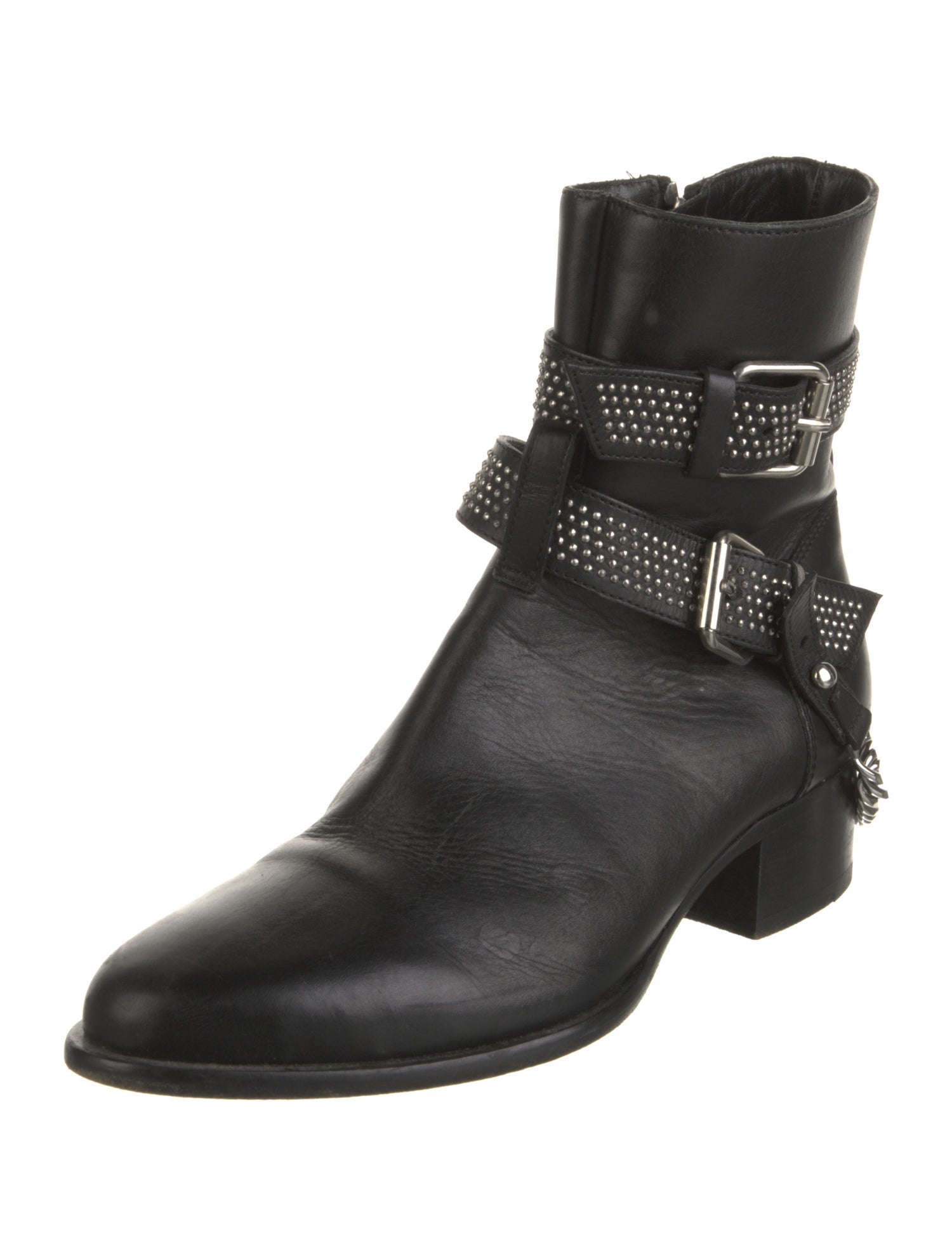 Amiri Leather Moto Boots