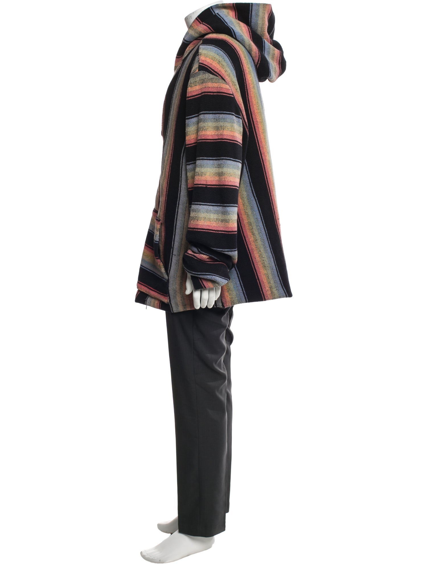 Amiri Plaid Print Poncho