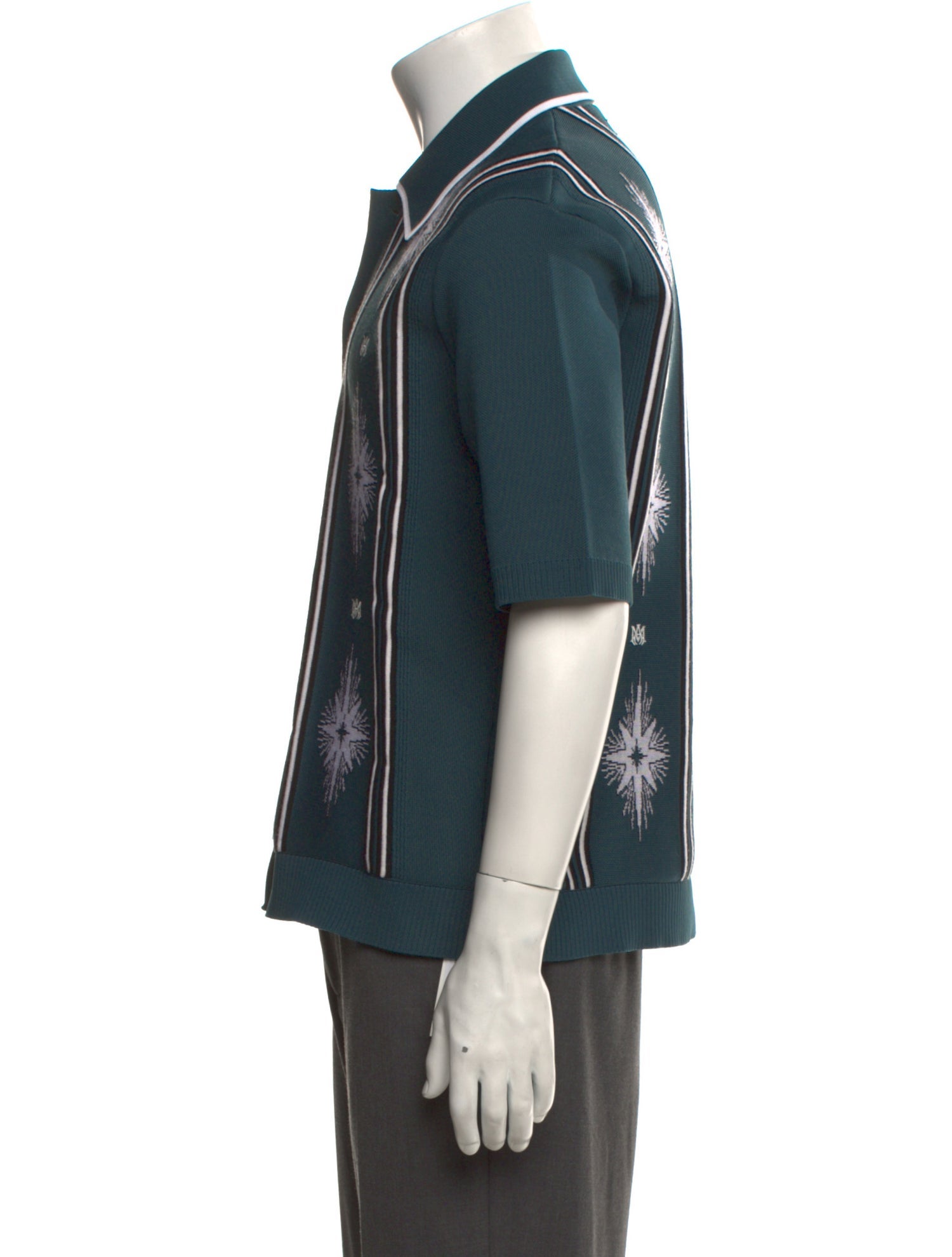 Amiri Starburst Button Down Polo Printed Shirt