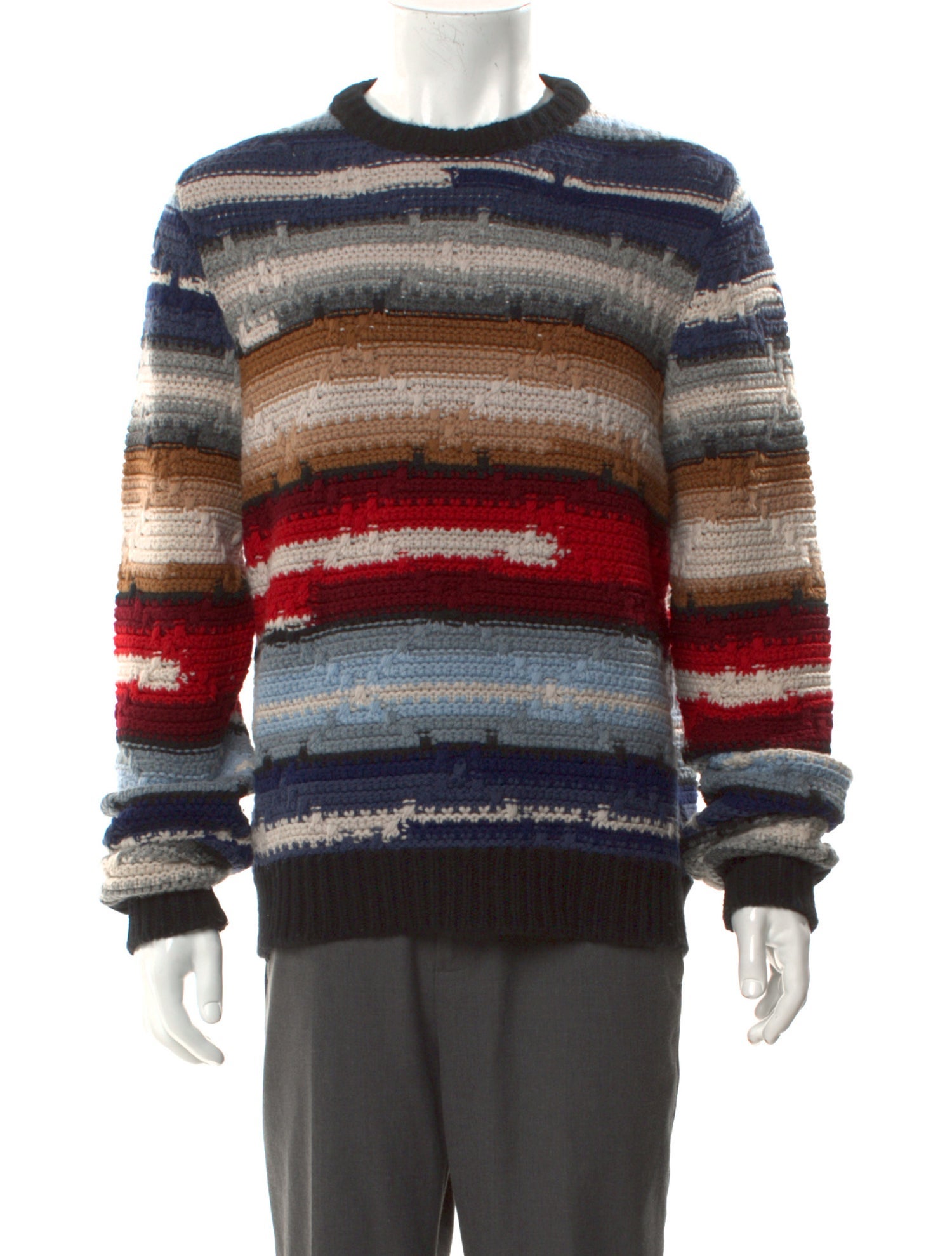 Amiri Cashmere Striped Pullover