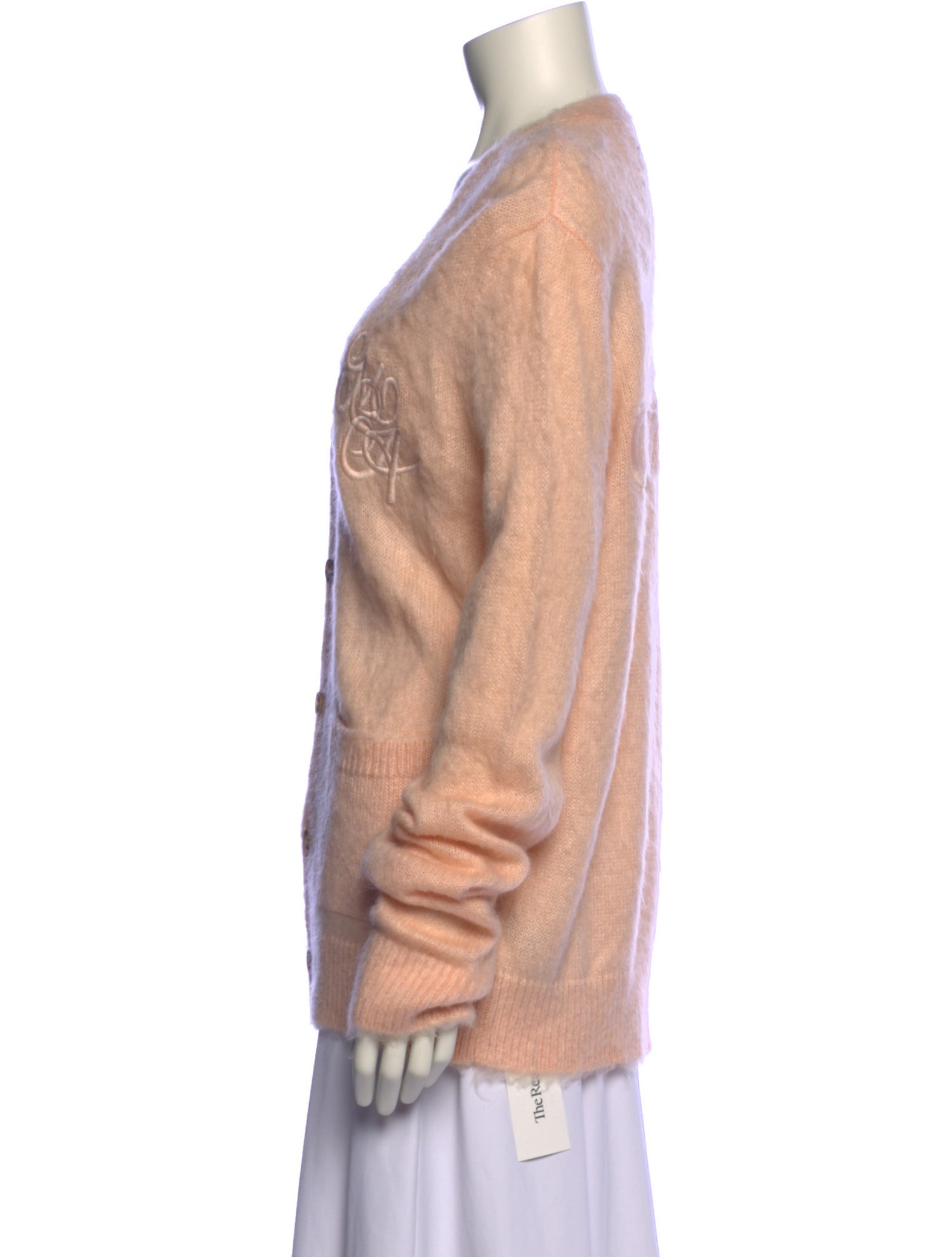 Amiri MA Swirl Cardigan V-Neck Sweater