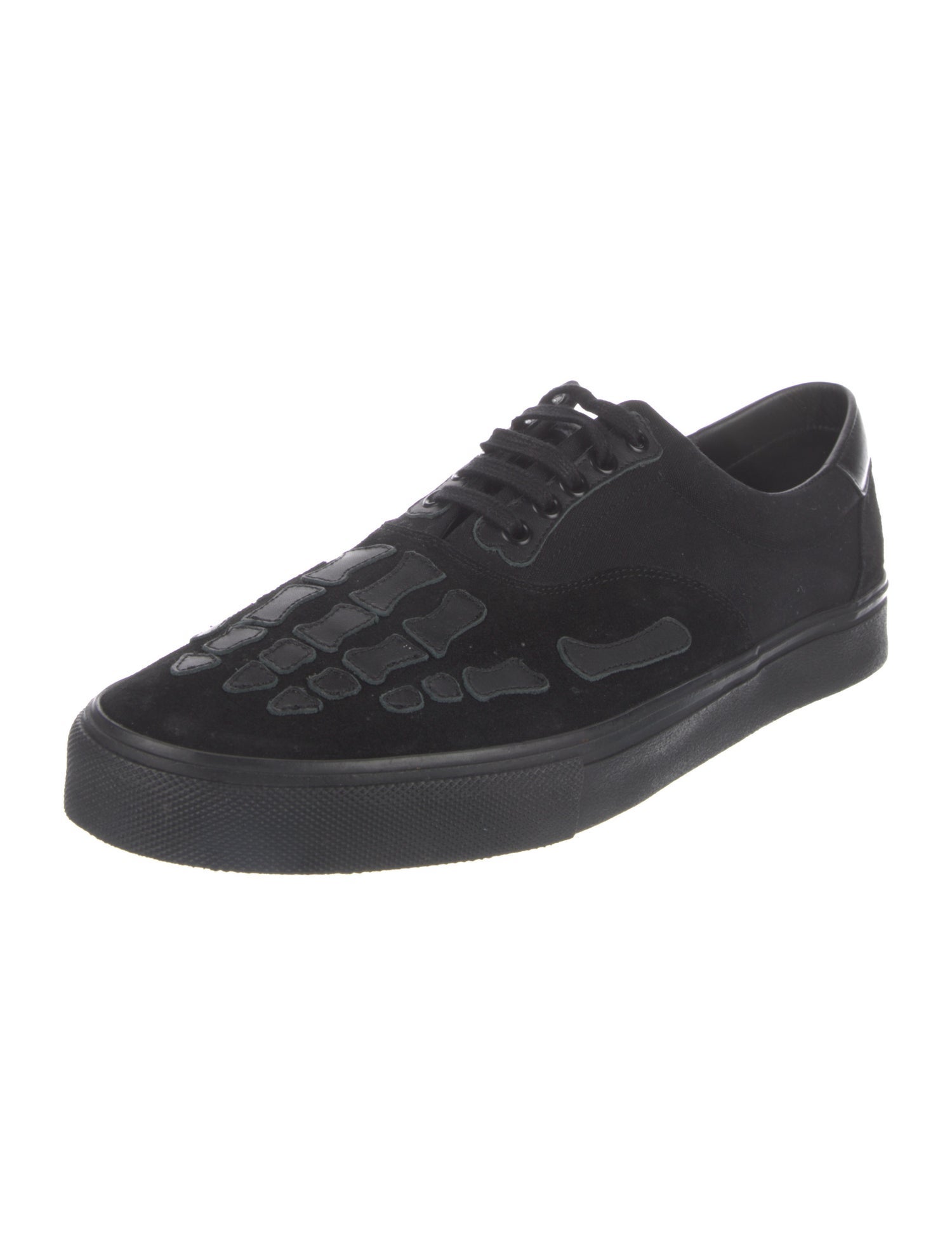 Amiri Suede Leather Trim Embellishment Sneakers