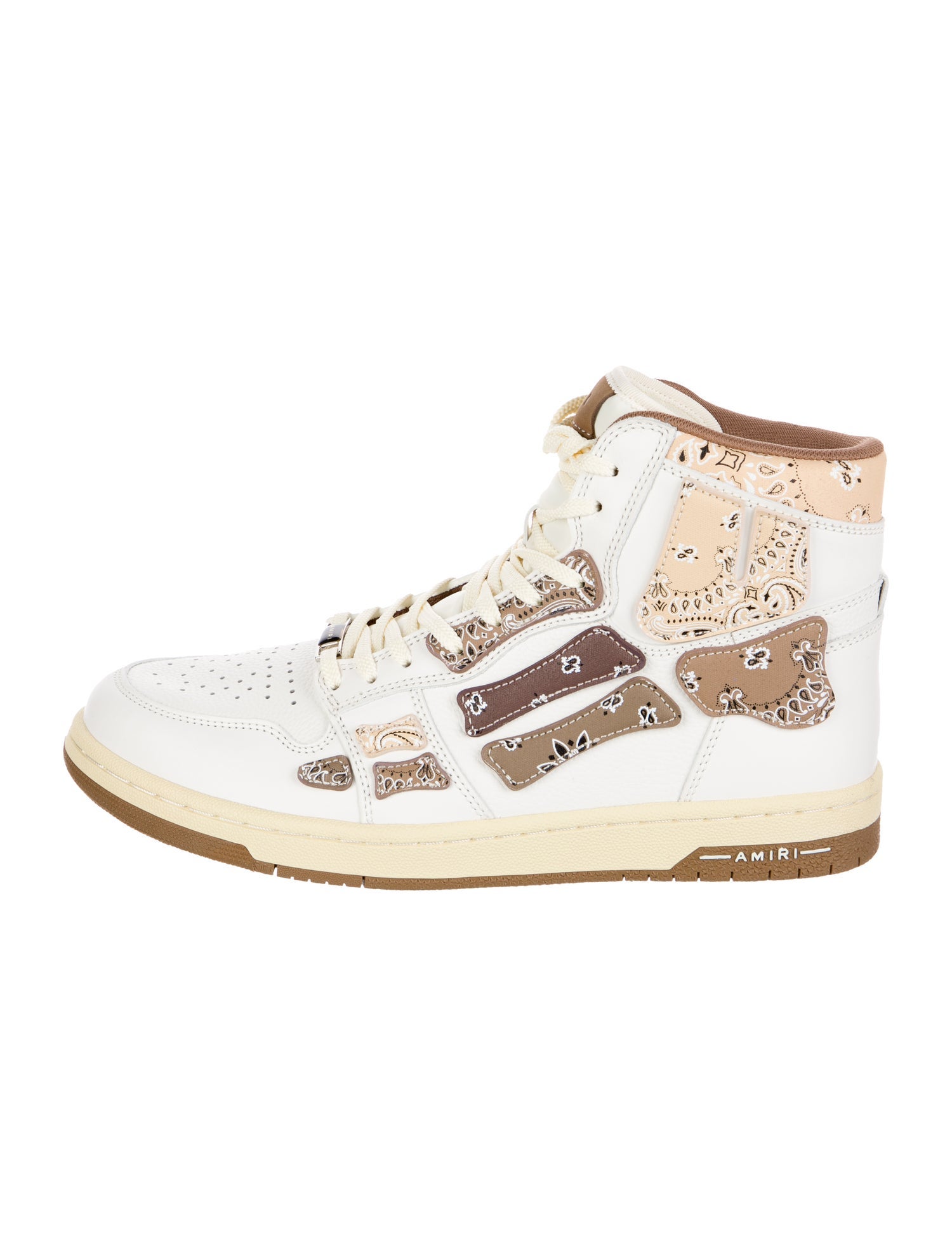 Amiri Leather Printed Sneakers