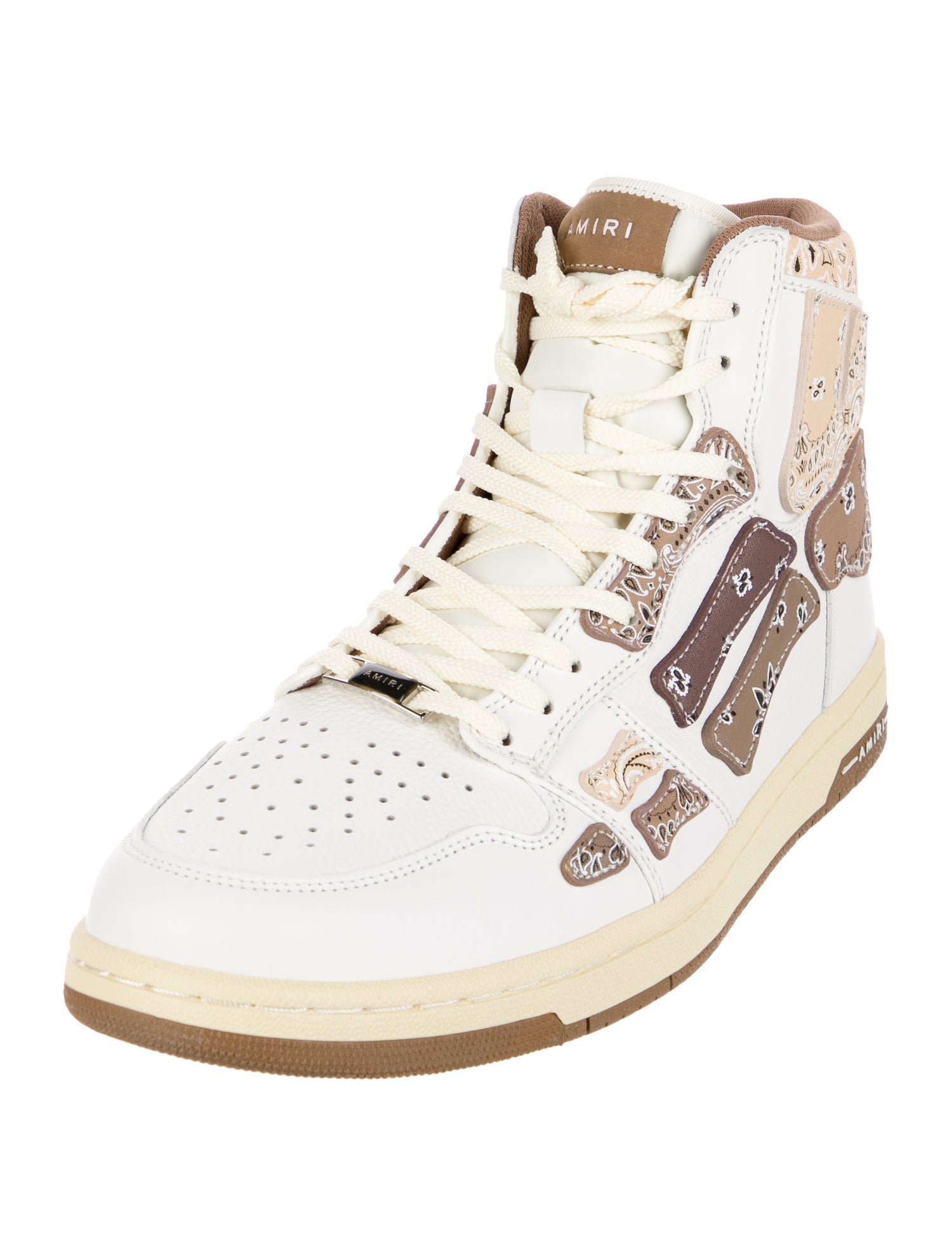 Amiri Leather Printed Sneakers