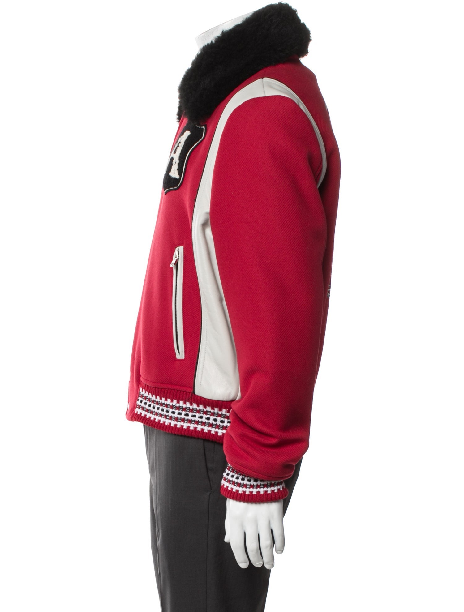 Amiri Wool Graphic Print Varsity Jacket w/ Tags