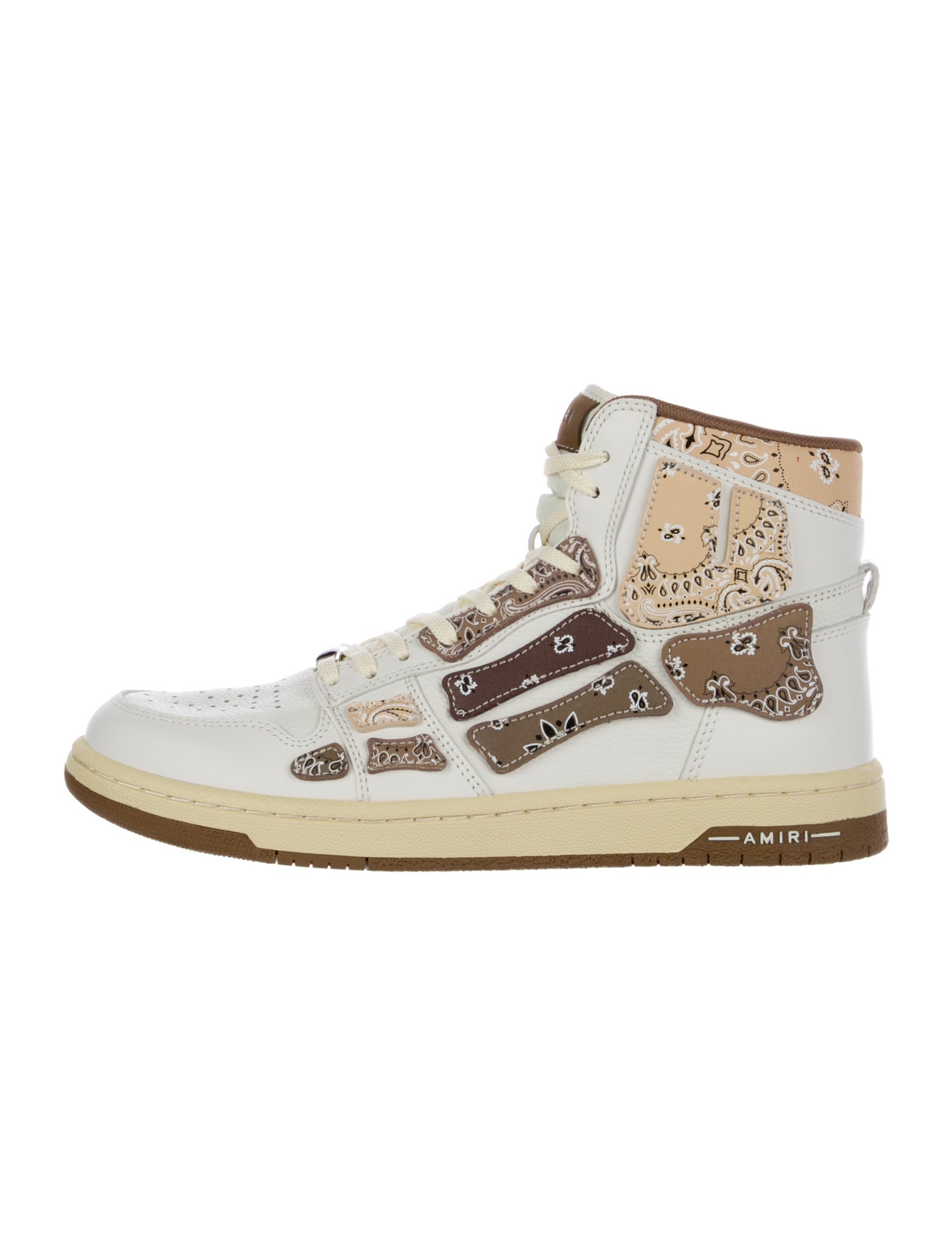 Amiri Leather Printed Sneakers