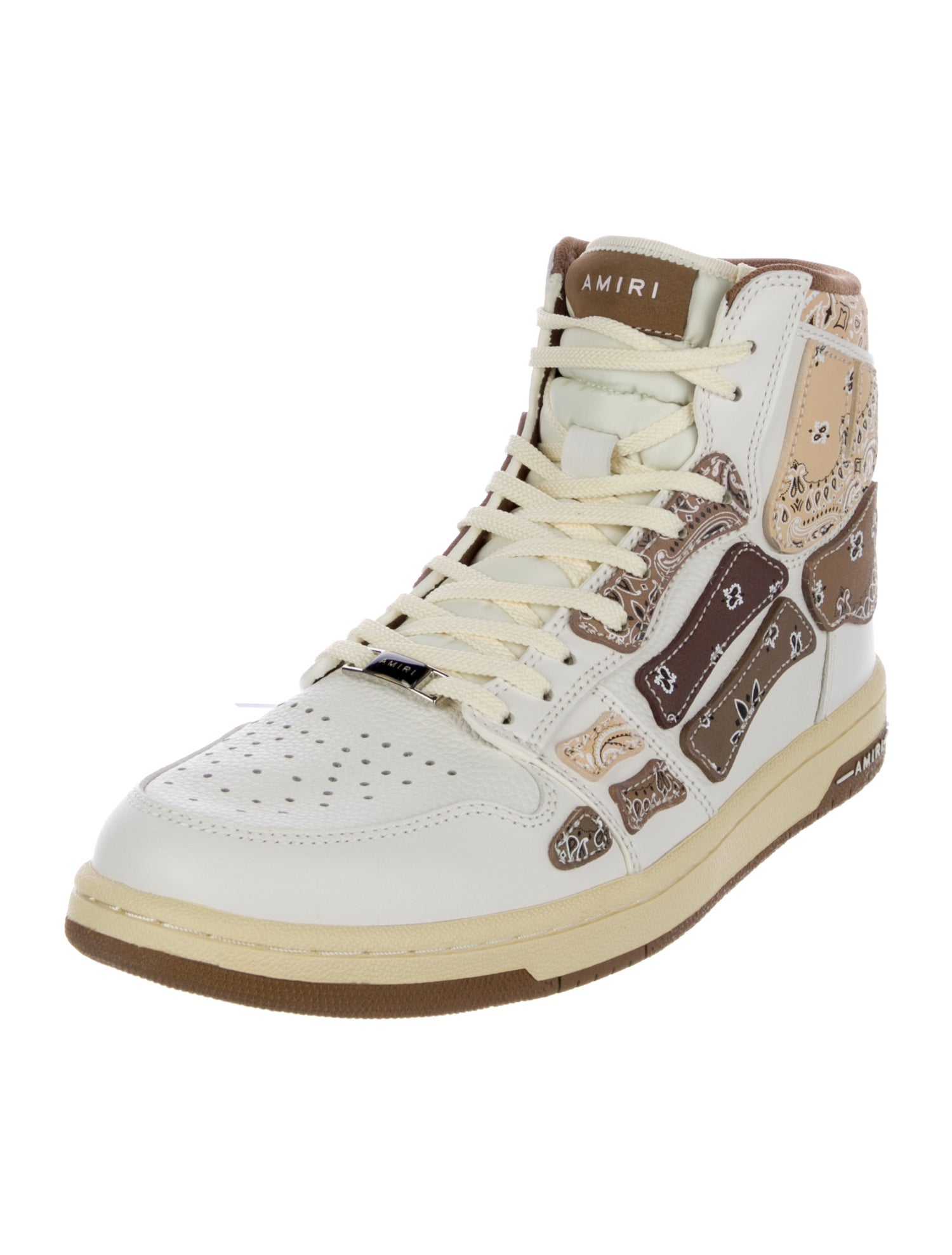 Amiri Leather Printed Sneakers