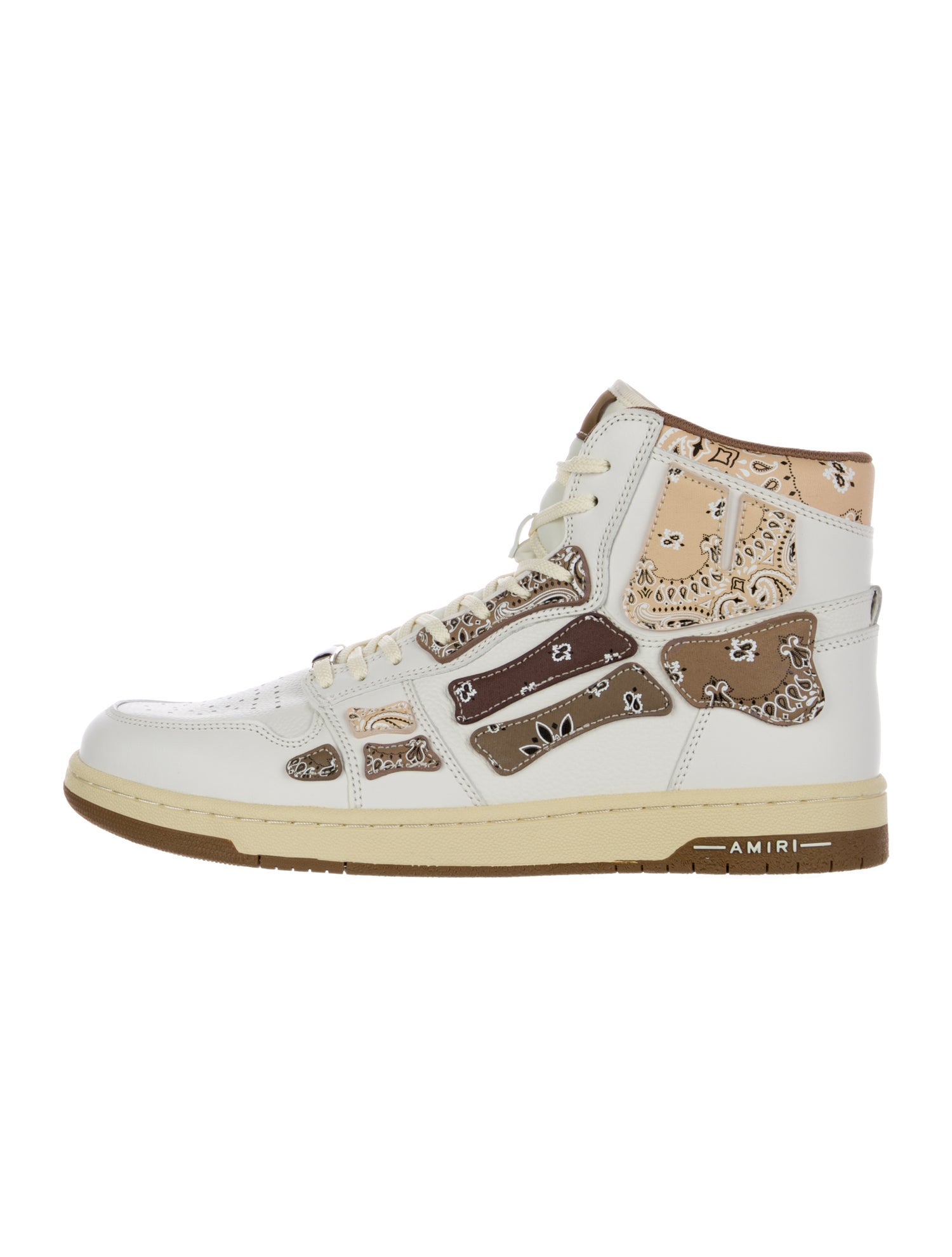 Amiri Leather Printed Sneakers