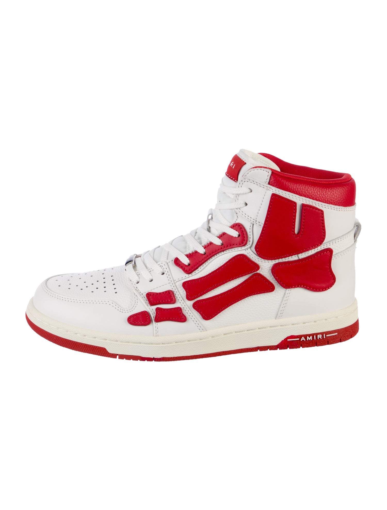 Amiri Leather Colorblock Pattern Sneakers w/ Tags