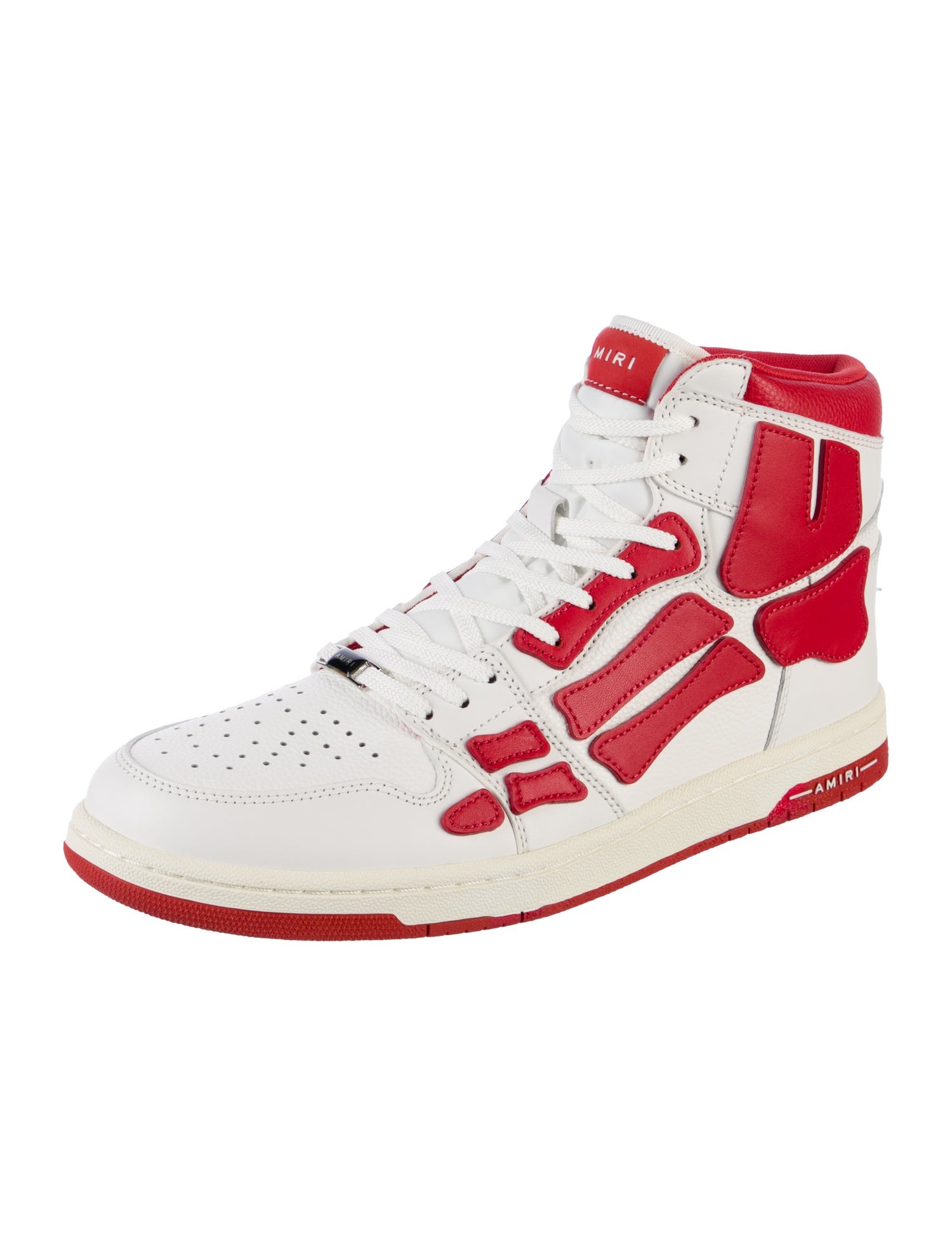 Amiri Leather Colorblock Pattern Sneakers w/ Tags