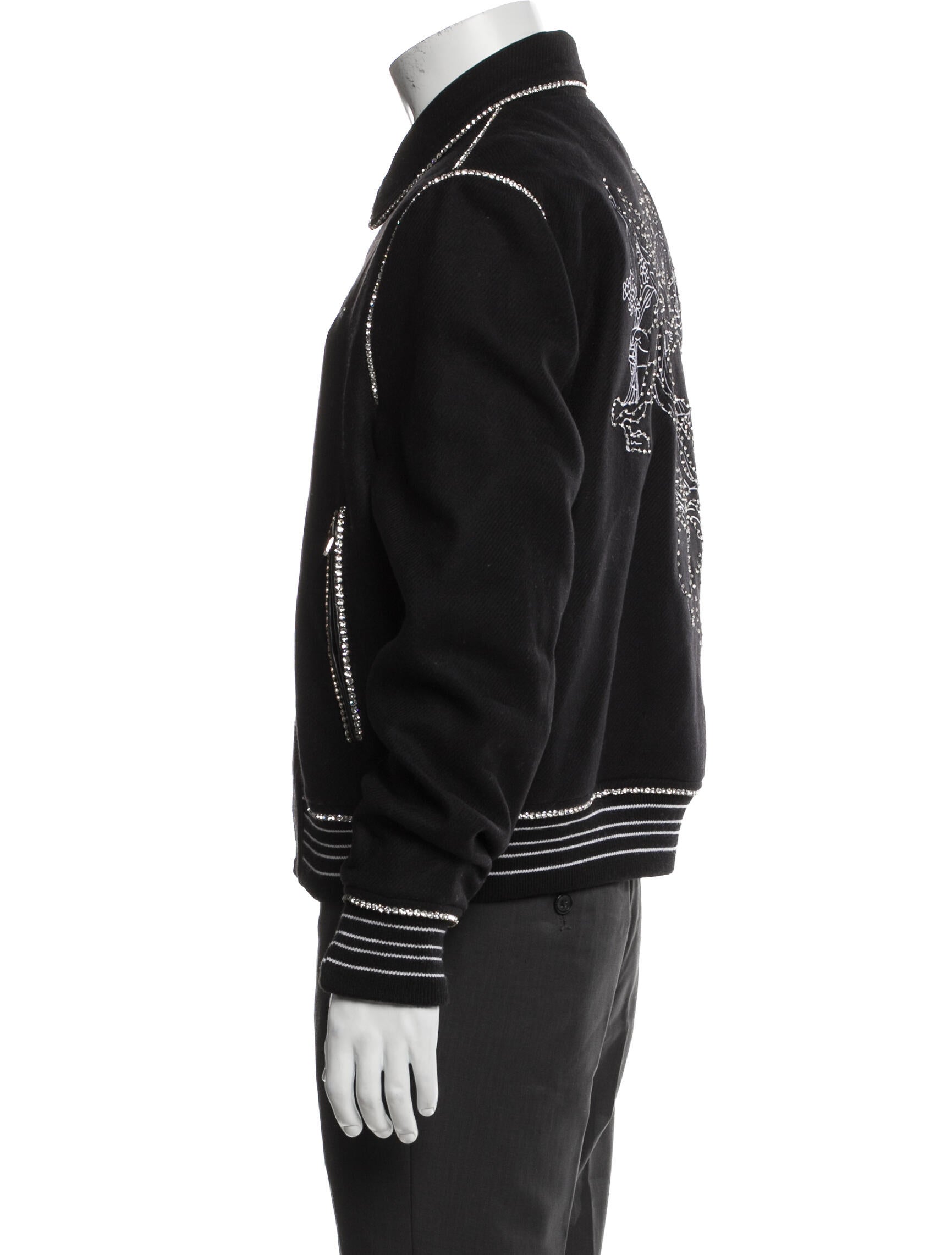 Amiri Wool Graphic Print Jacket