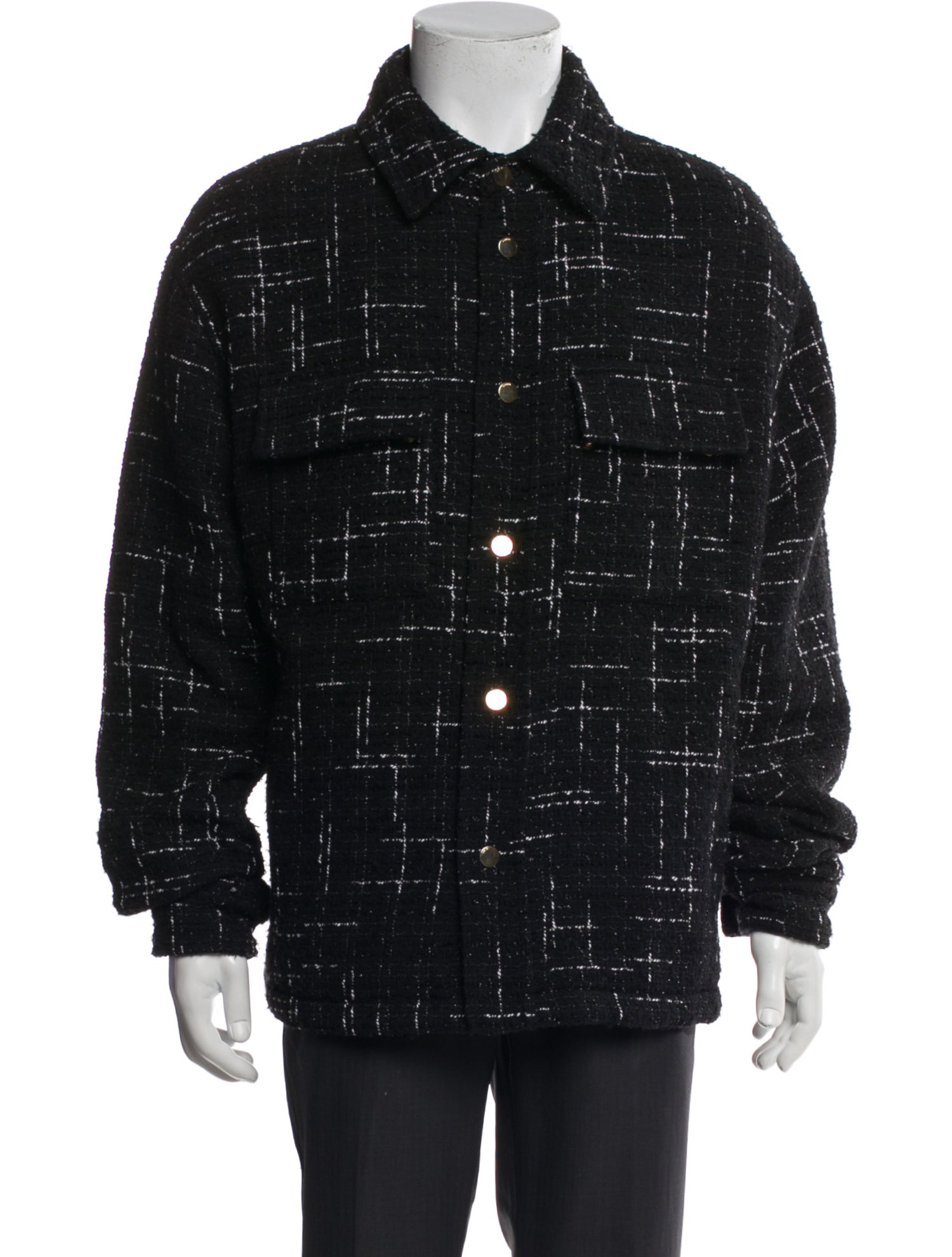 Amiri Tweed Pattern Utility Jacket