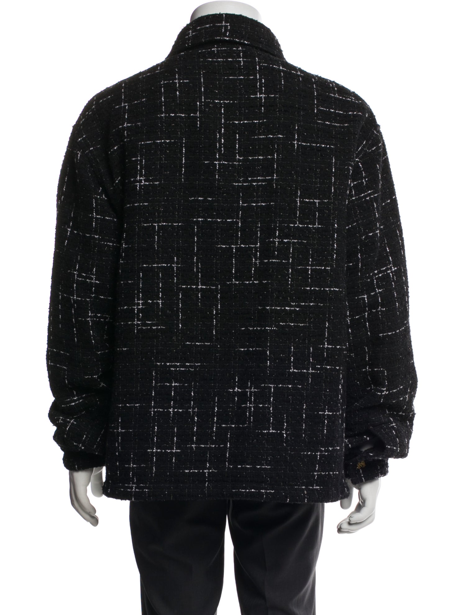 Tweed Pattern Utility Jacket