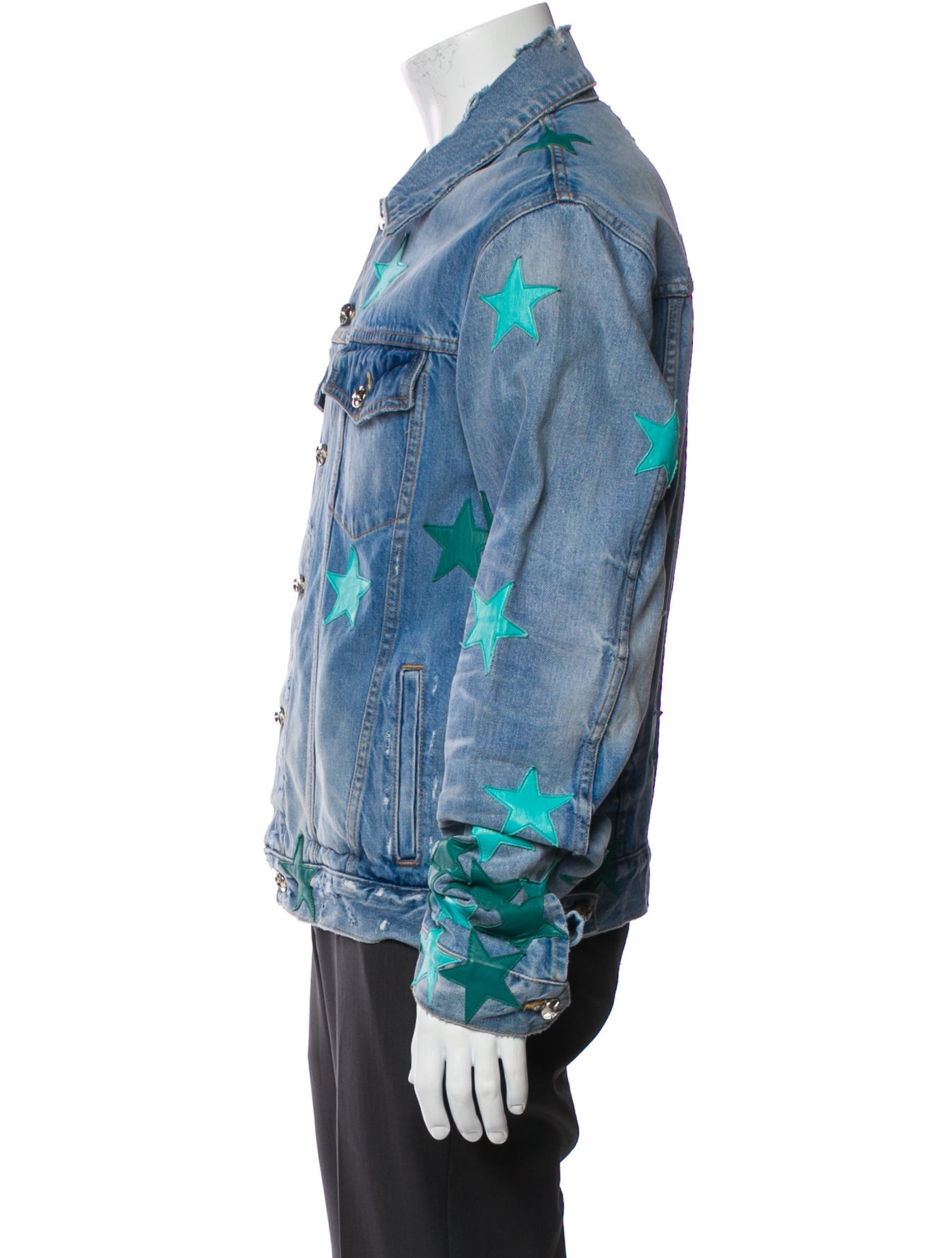 Amiri Graphic Print Denim Jacket