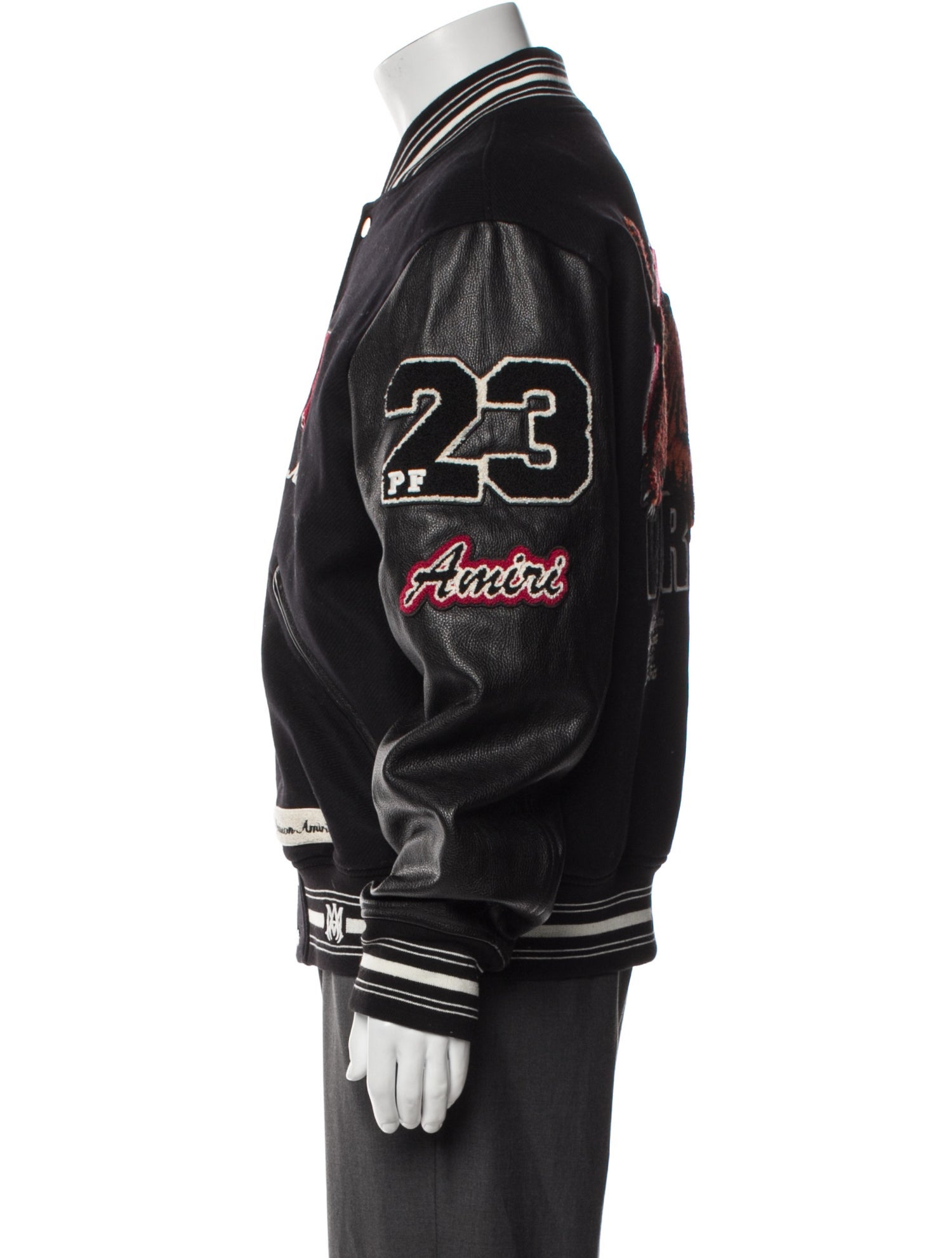 Amiri Wool Striped Varsity Jacket