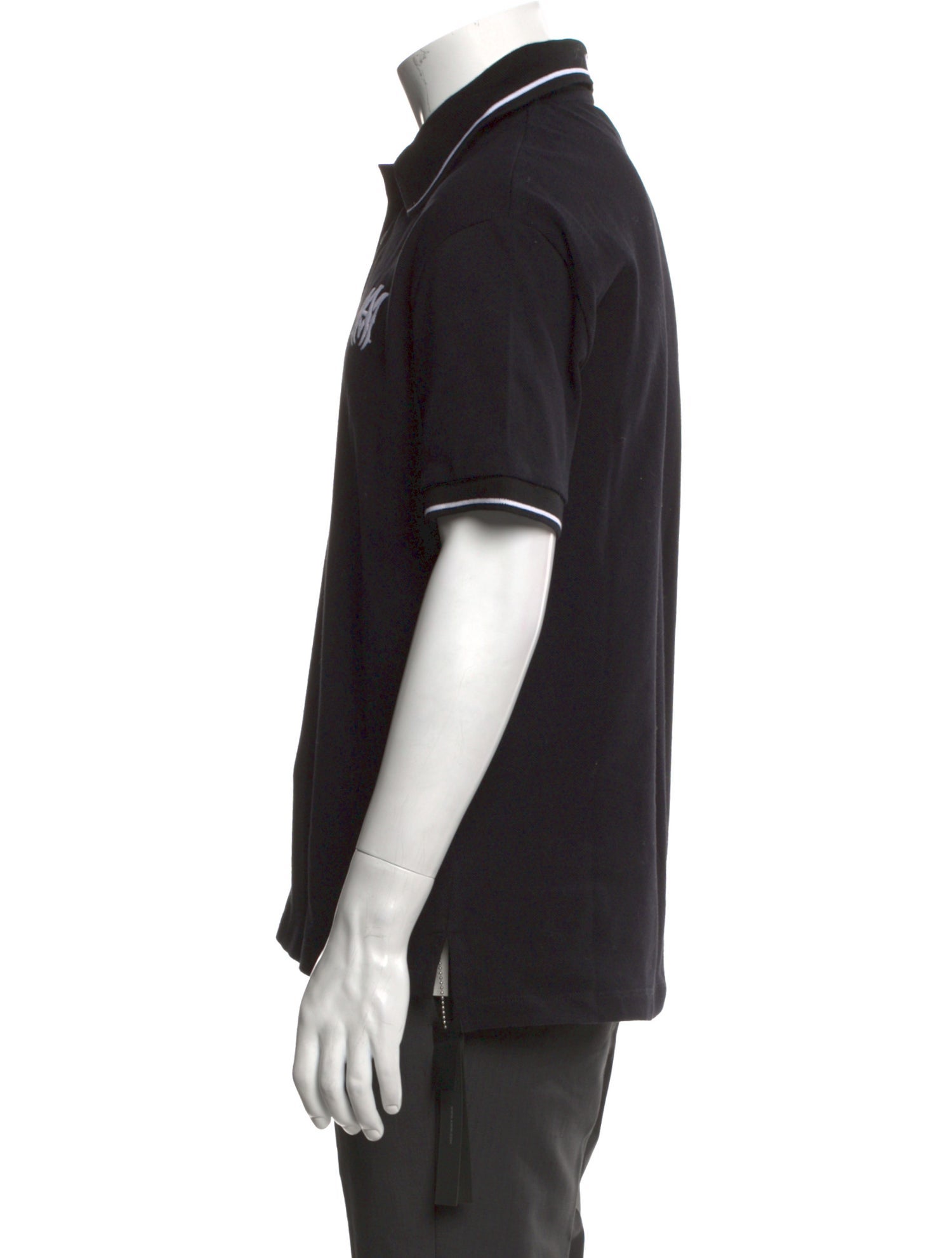 Amiri Striped Collar Polo Shirt