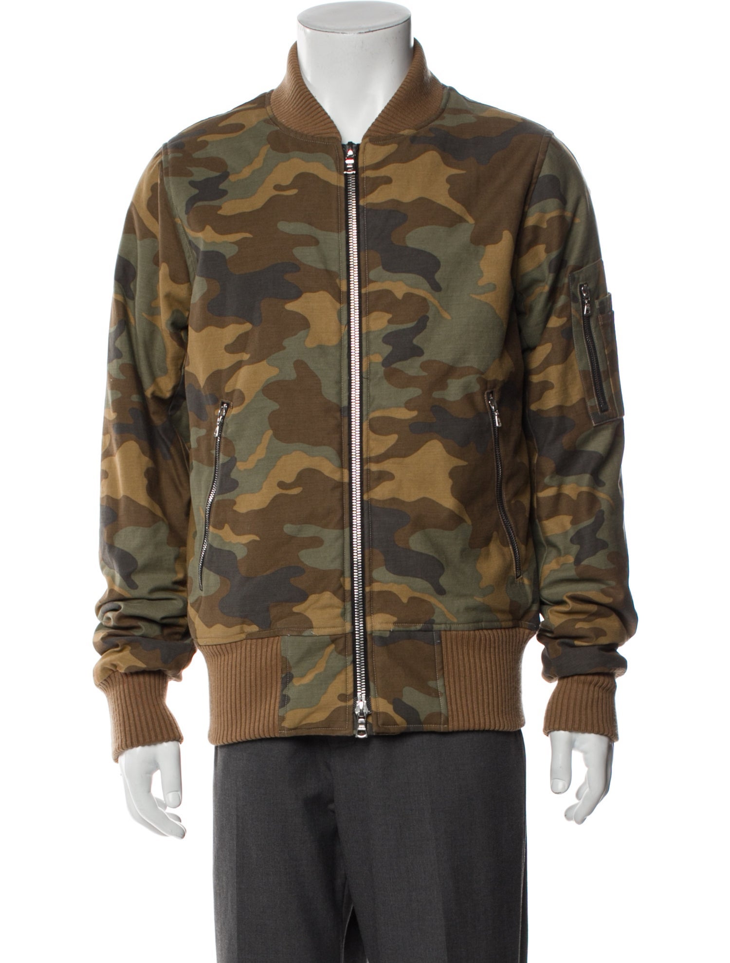 Amiri Camouflage Print Bomber Jacket