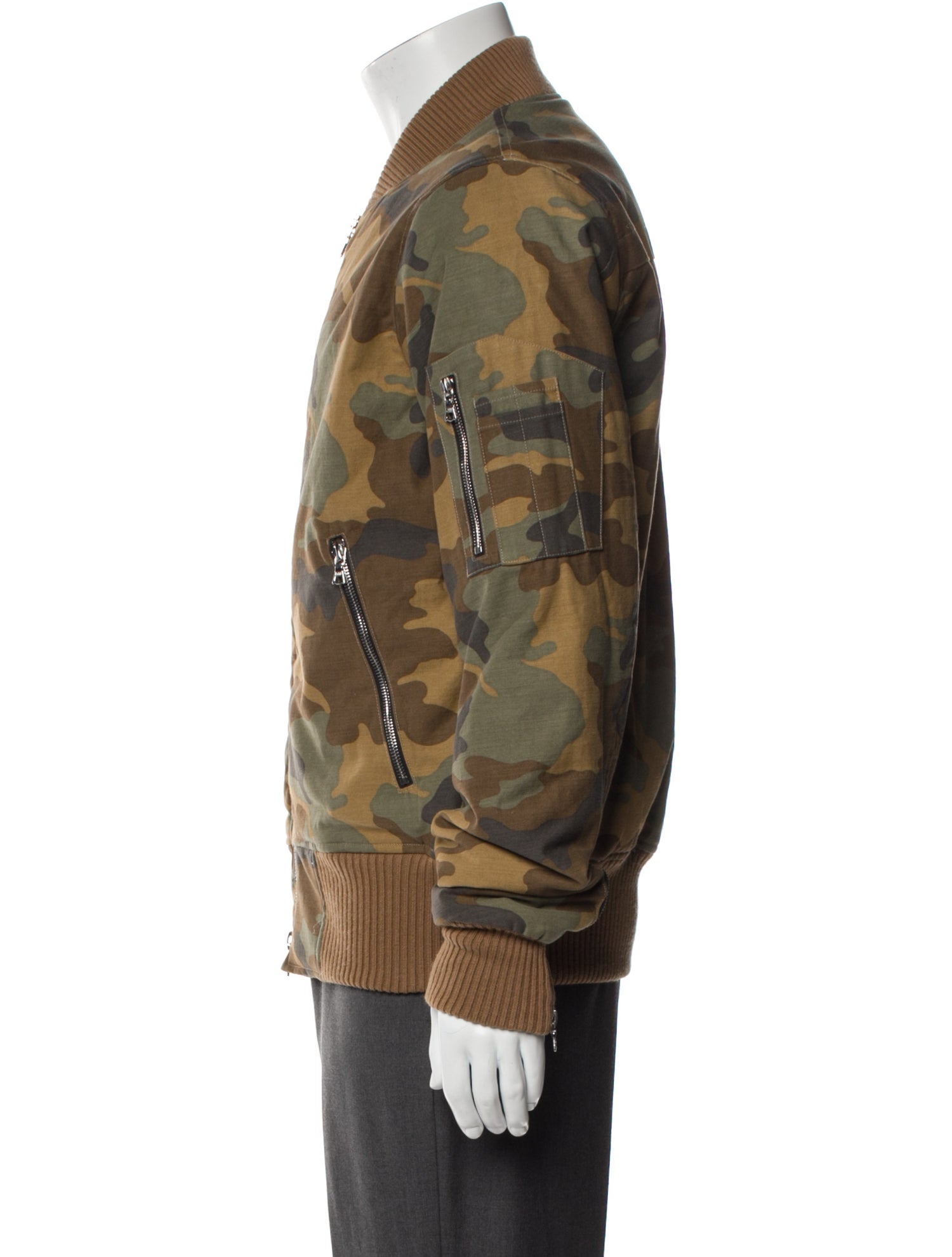 Amiri Camouflage Print Bomber Jacket