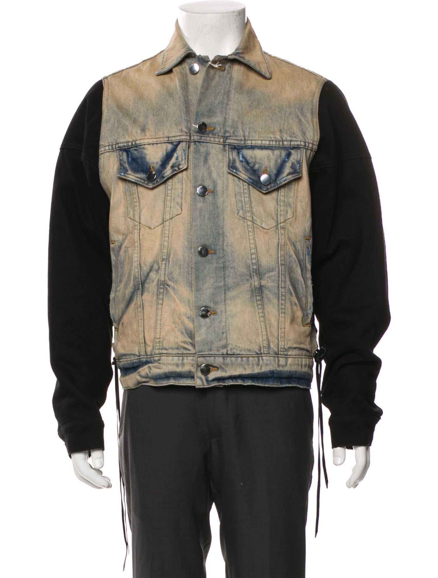 Amiri Colorblock Pattern Denim Jacket w/ Tags