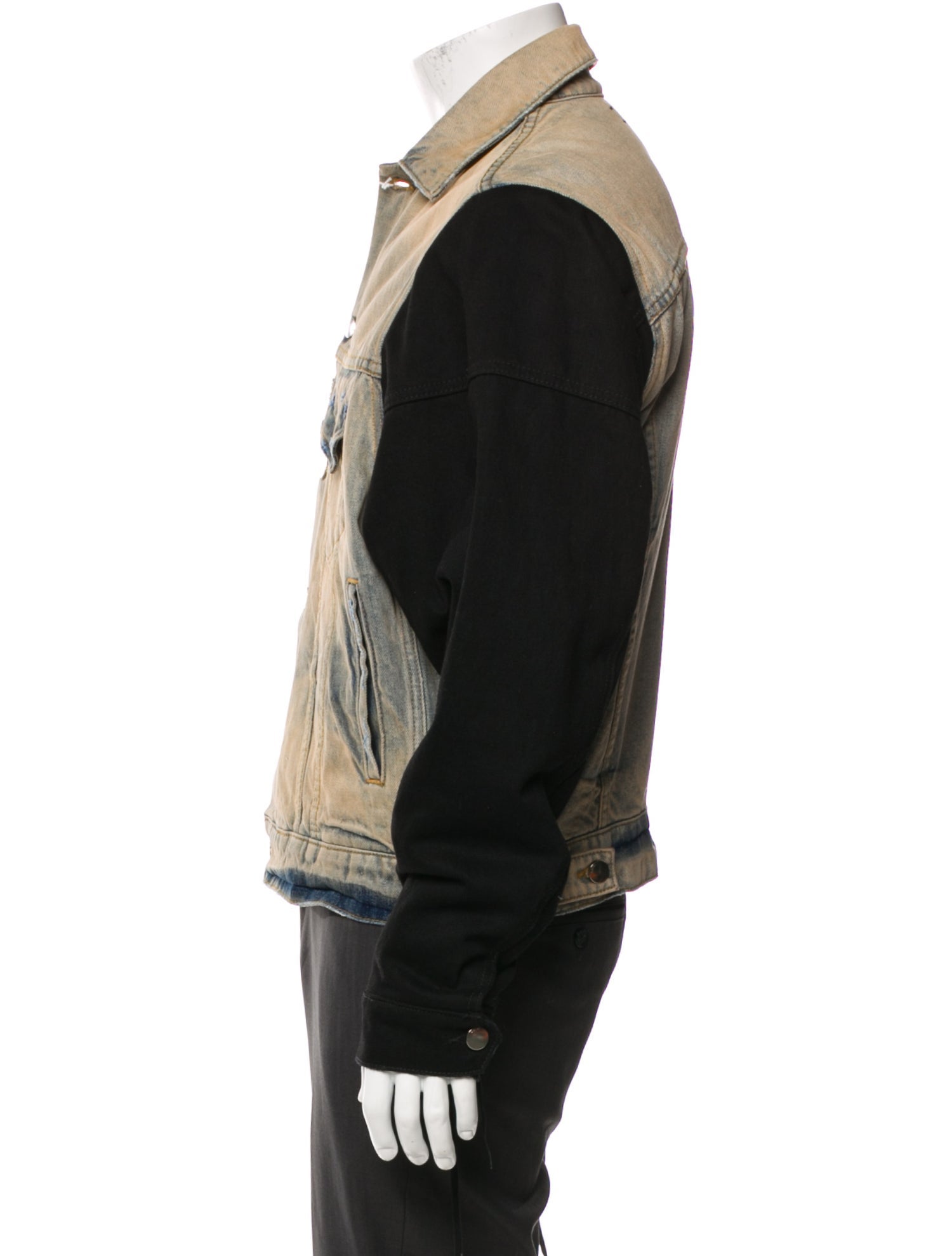 Amiri Colorblock Pattern Denim Jacket w/ Tags